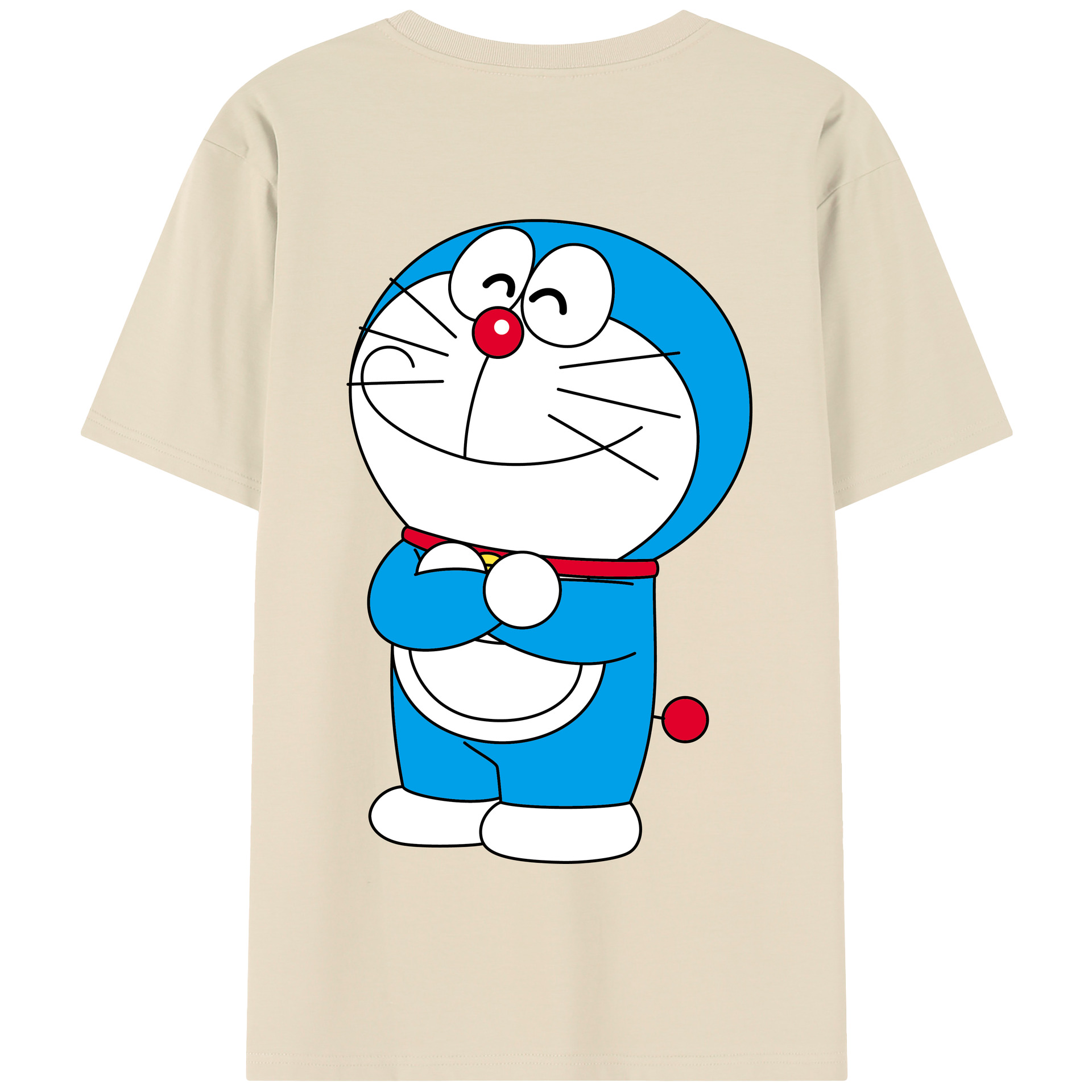 （画像用） ドラえもん Doraemon 綿100％半袖Tシャツ（背面プリント）