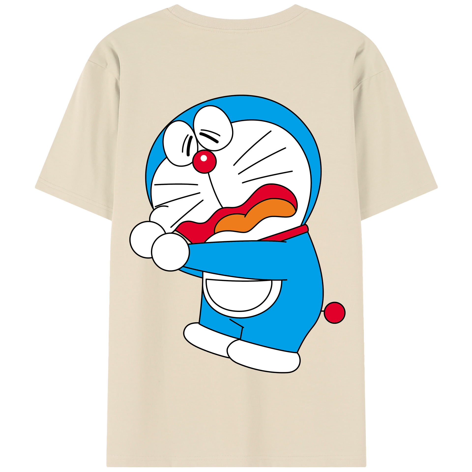 （画像用） ドラえもん Doraemon 綿100％半袖Tシャツ（背面プリント）