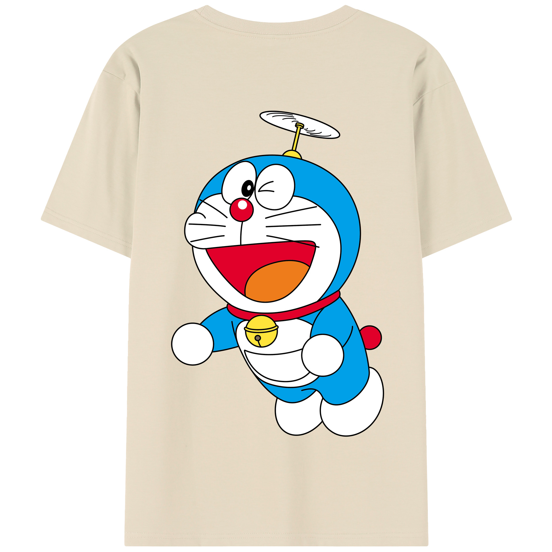 （画像用） ドラえもん Doraemon 綿100％半袖Tシャツ（背面プリント）