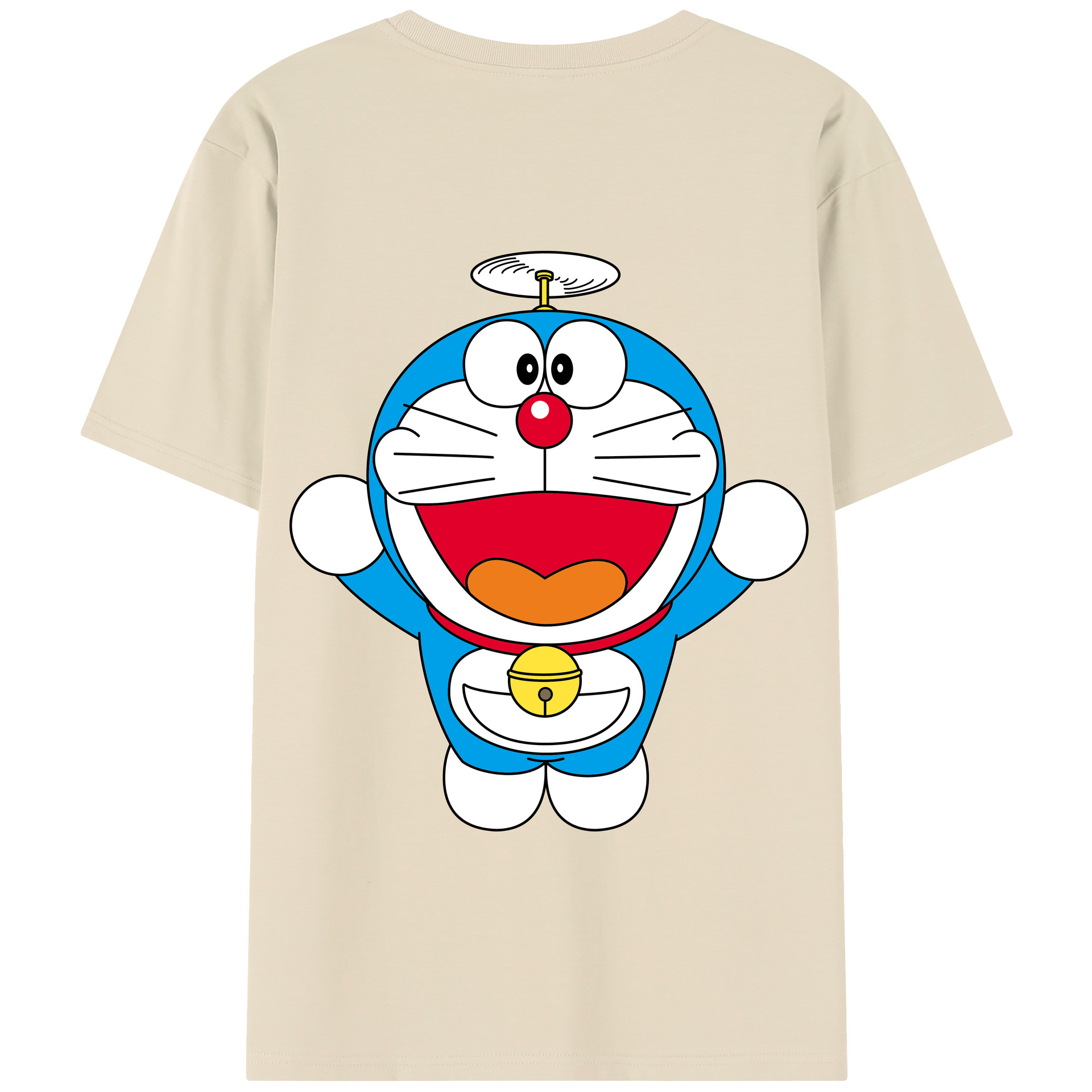 （画像用） ドラえもん Doraemon 綿100％半袖Tシャツ（背面プリント）