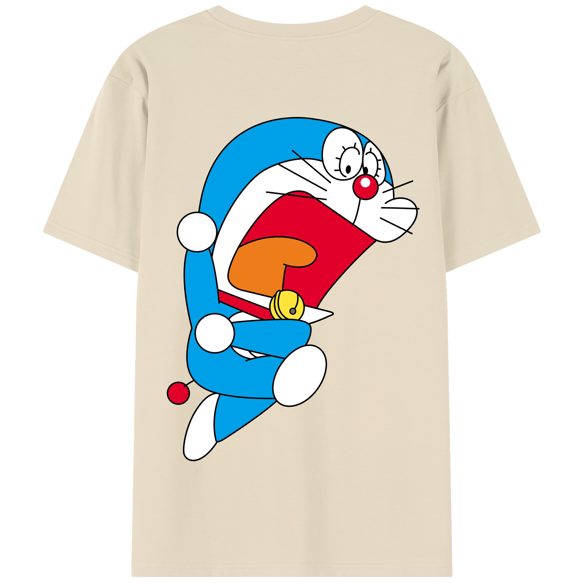（画像用） ドラえもん Doraemon 綿100％半袖Tシャツ（背面プリント）