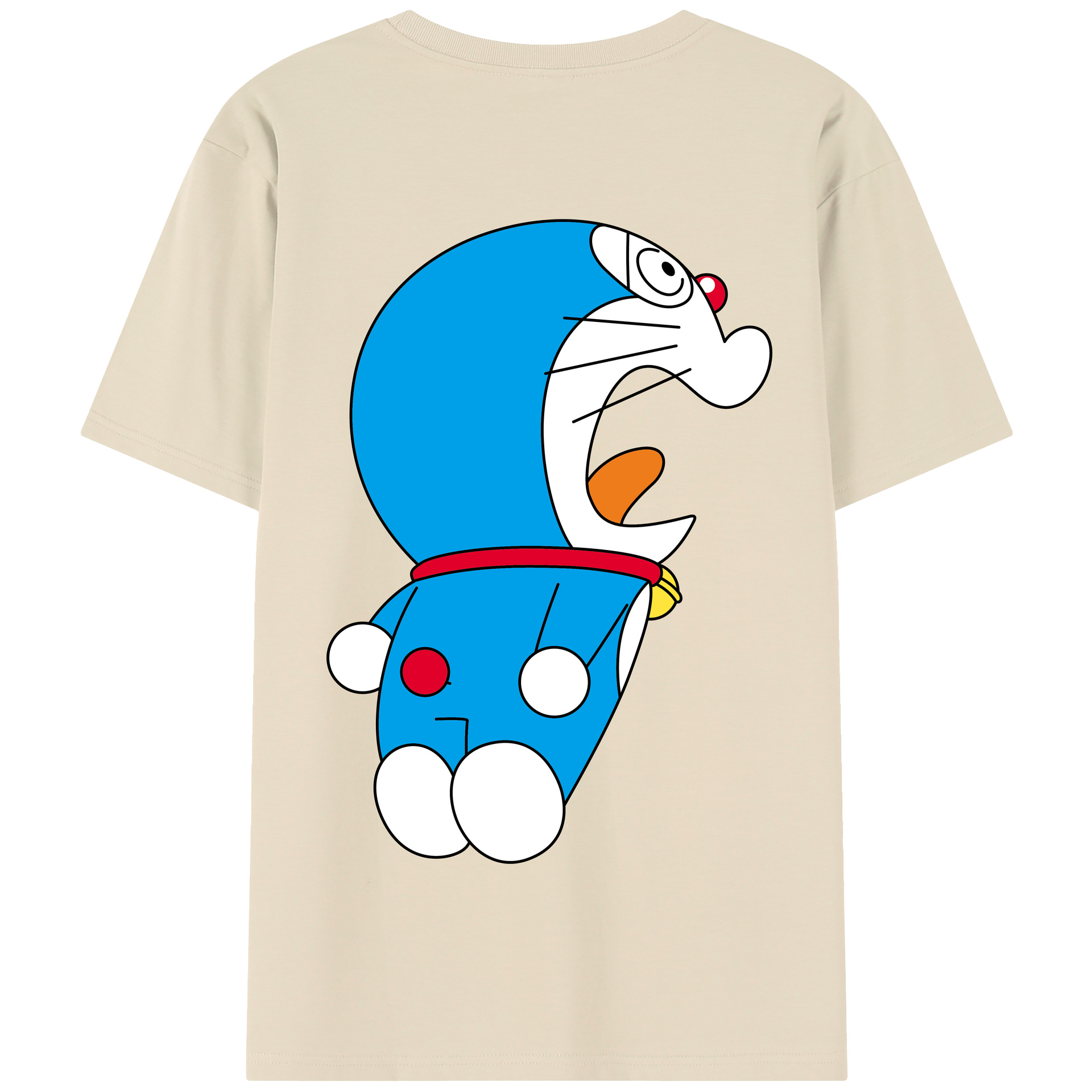 （画像用） ドラえもん Doraemon 綿100％半袖Tシャツ（背面プリント）
