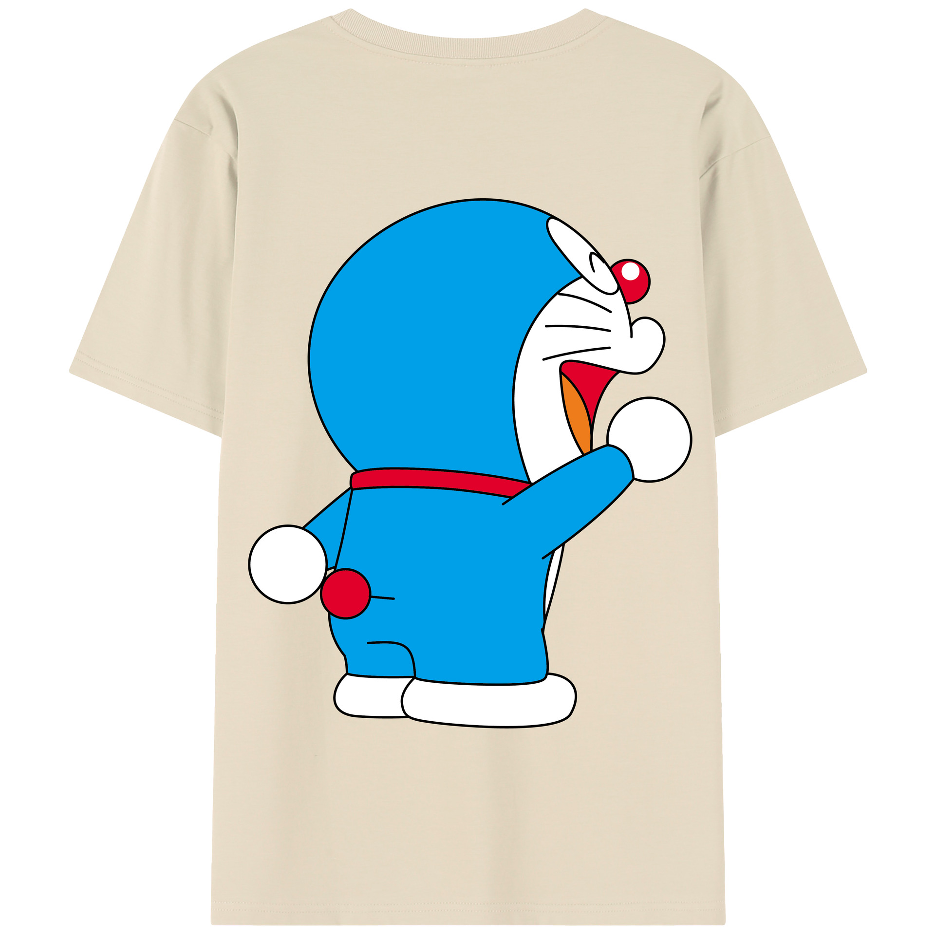 （画像用） ドラえもん Doraemon 綿100％半袖Tシャツ（背面プリント）