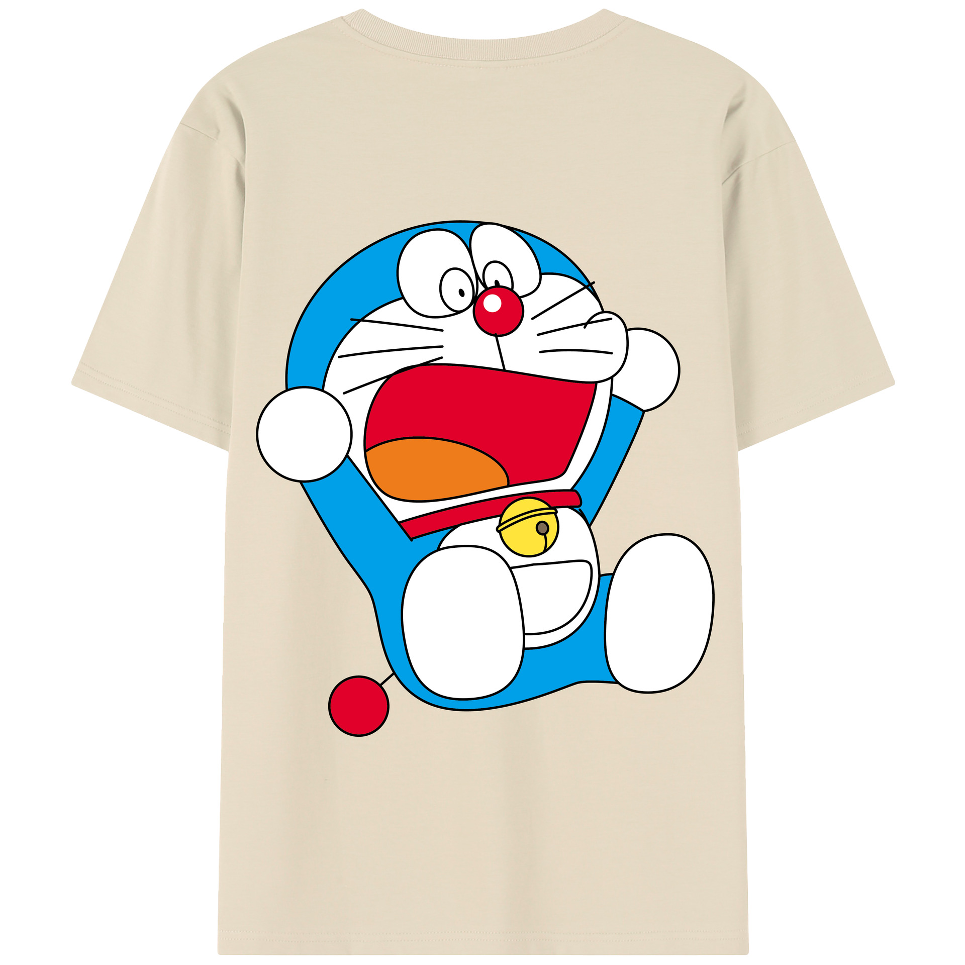 （画像用） ドラえもん Doraemon 綿100％半袖Tシャツ（背面プリント）