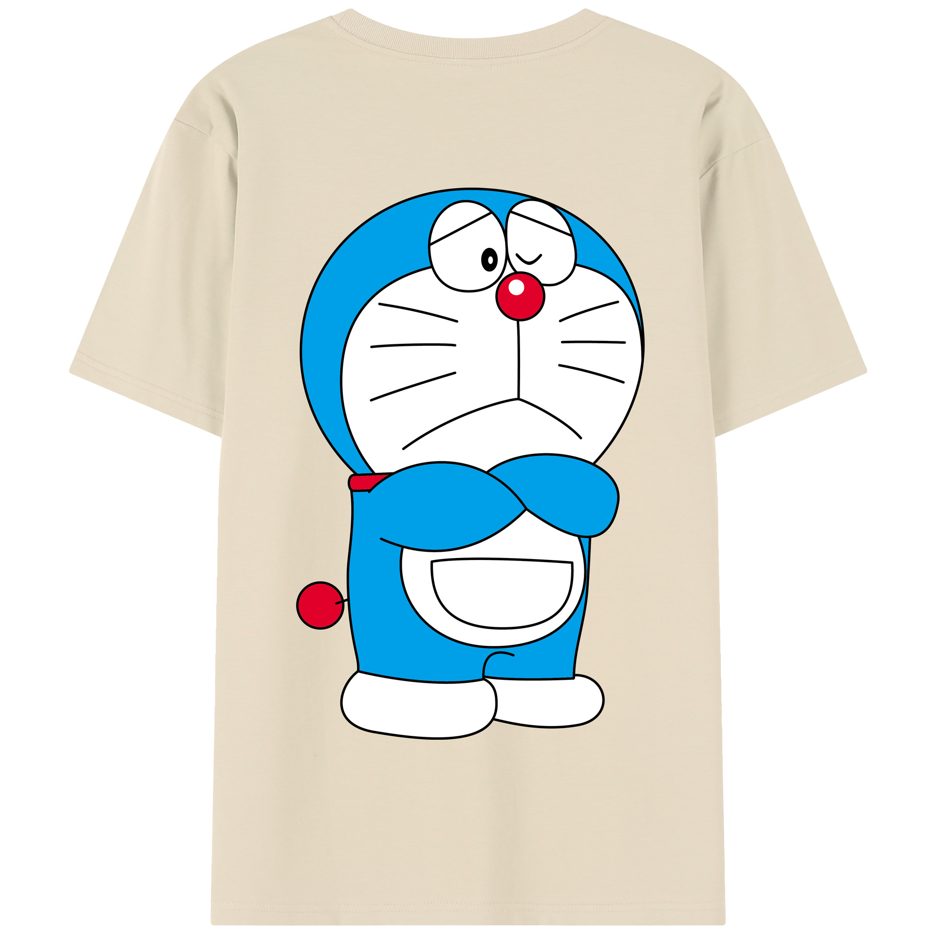 （画像用） ドラえもん Doraemon 綿100％半袖Tシャツ（背面プリント）