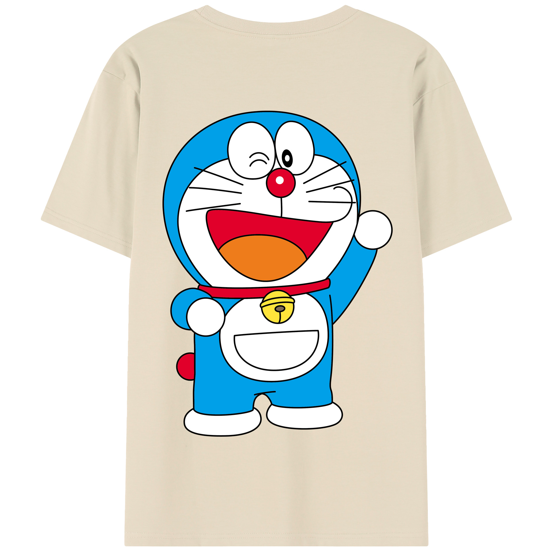 （画像用） ドラえもん Doraemon 綿100％半袖Tシャツ（背面プリント）