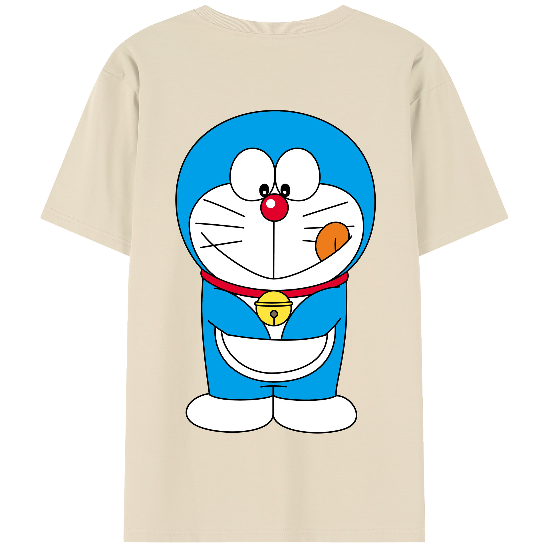 （画像用） ドラえもん Doraemon 綿100％半袖Tシャツ（背面プリント）