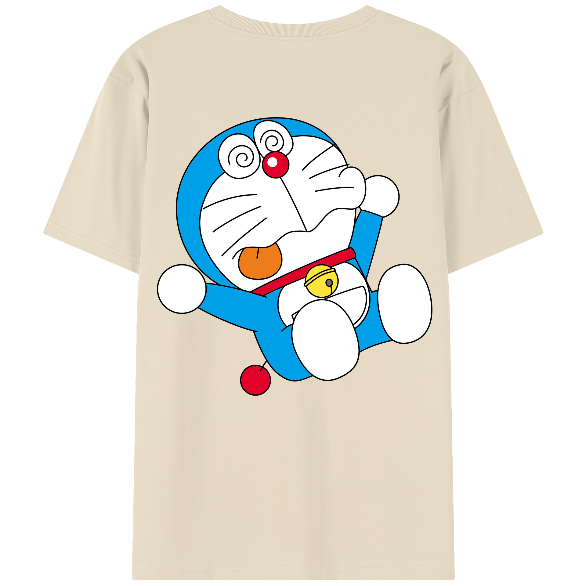 （画像用） ドラえもん Doraemon 綿100％半袖Tシャツ（背面プリント）