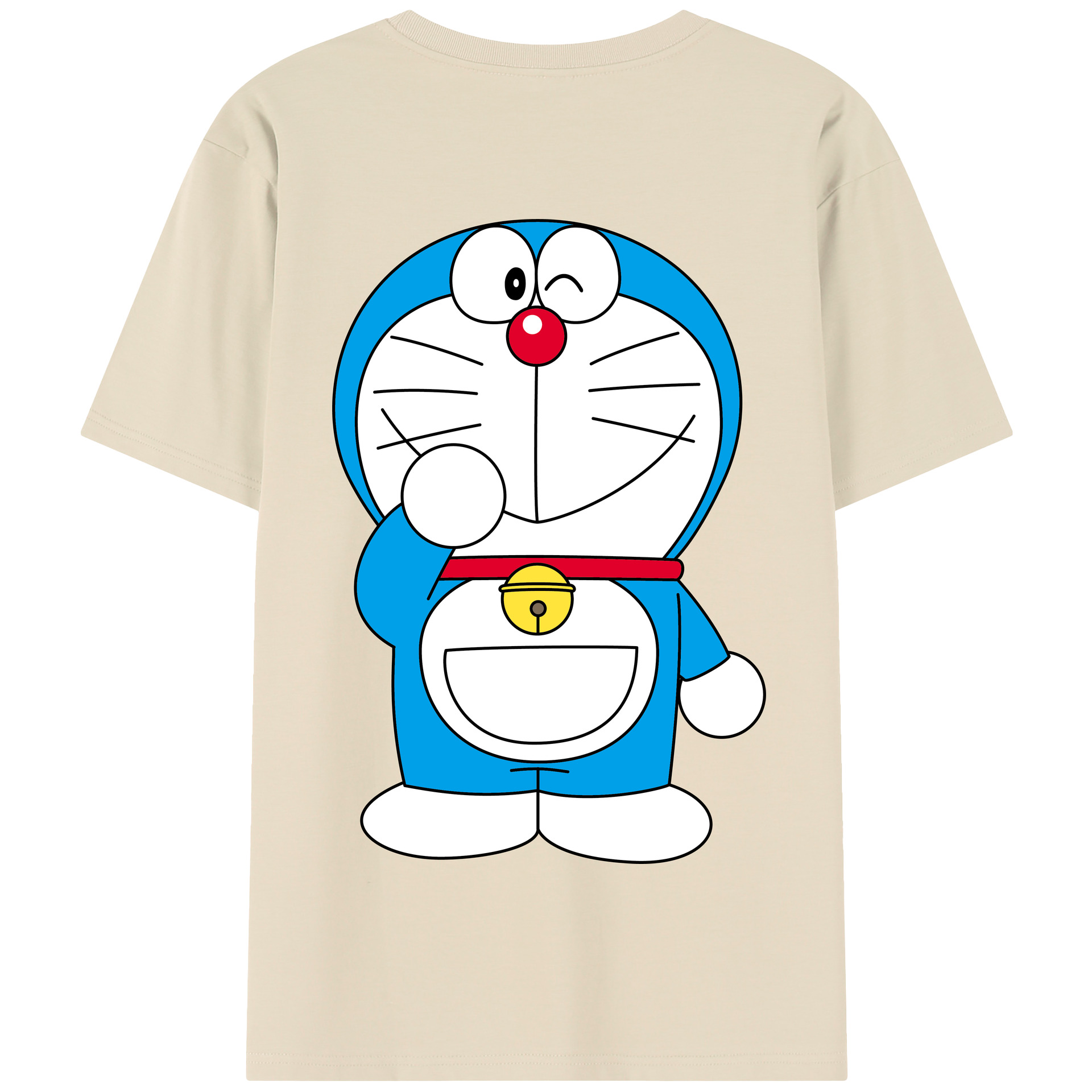 （画像用） ドラえもん Doraemon 綿100％半袖Tシャツ（背面プリント）