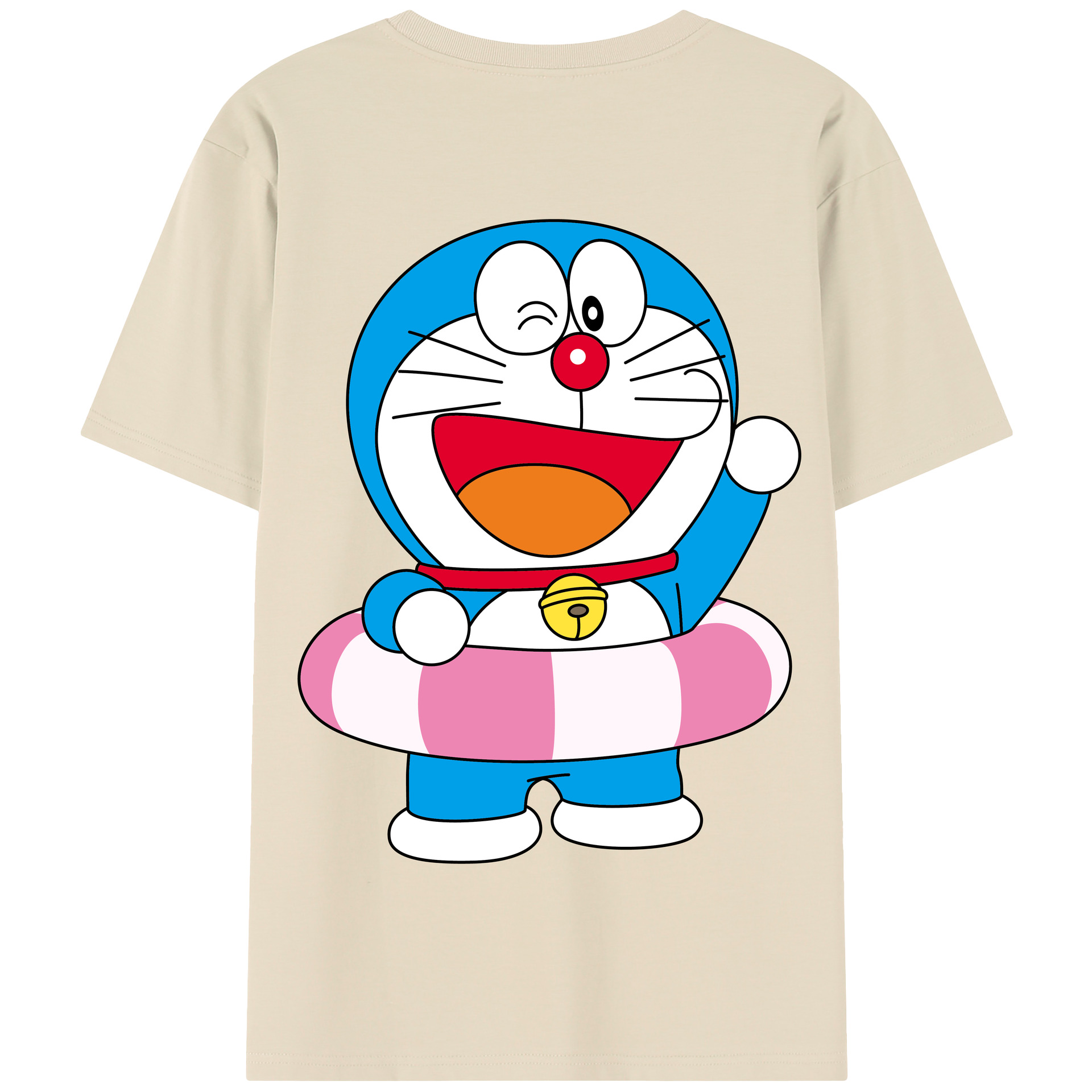 （画像用） ドラえもん Doraemon 綿100％半袖Tシャツ（背面プリント）
