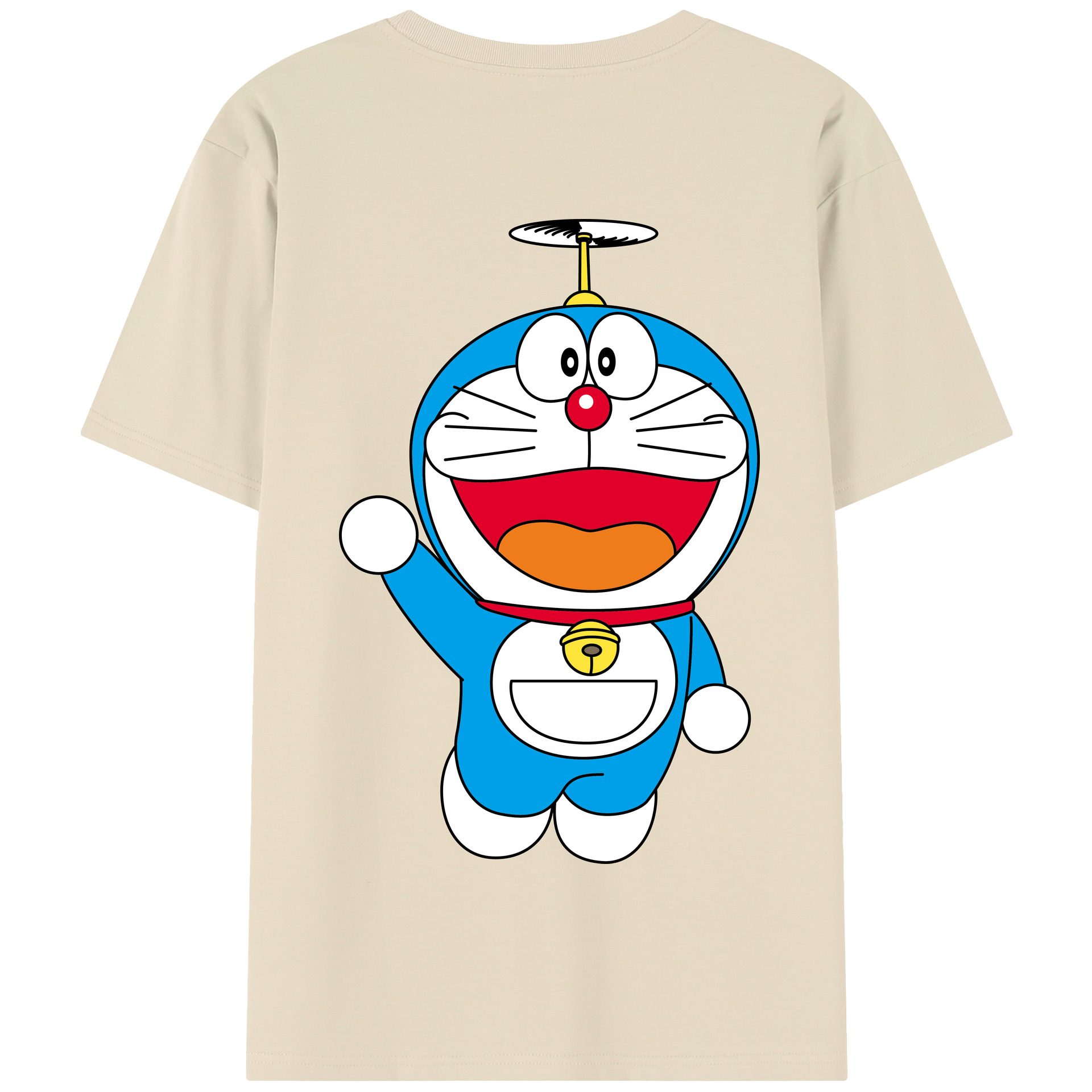 （画像用） ドラえもん Doraemon 綿100％半袖Tシャツ（背面プリント）
