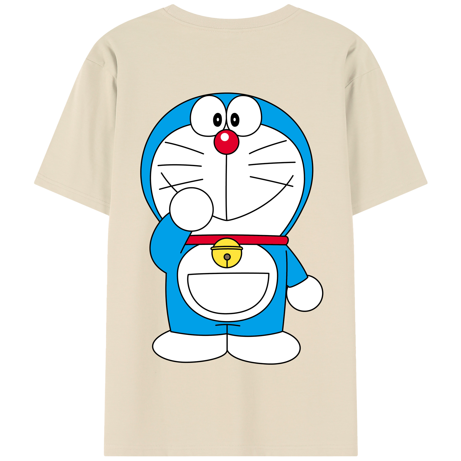 （画像用） ドラえもん Doraemon 綿100％半袖Tシャツ（背面プリント）