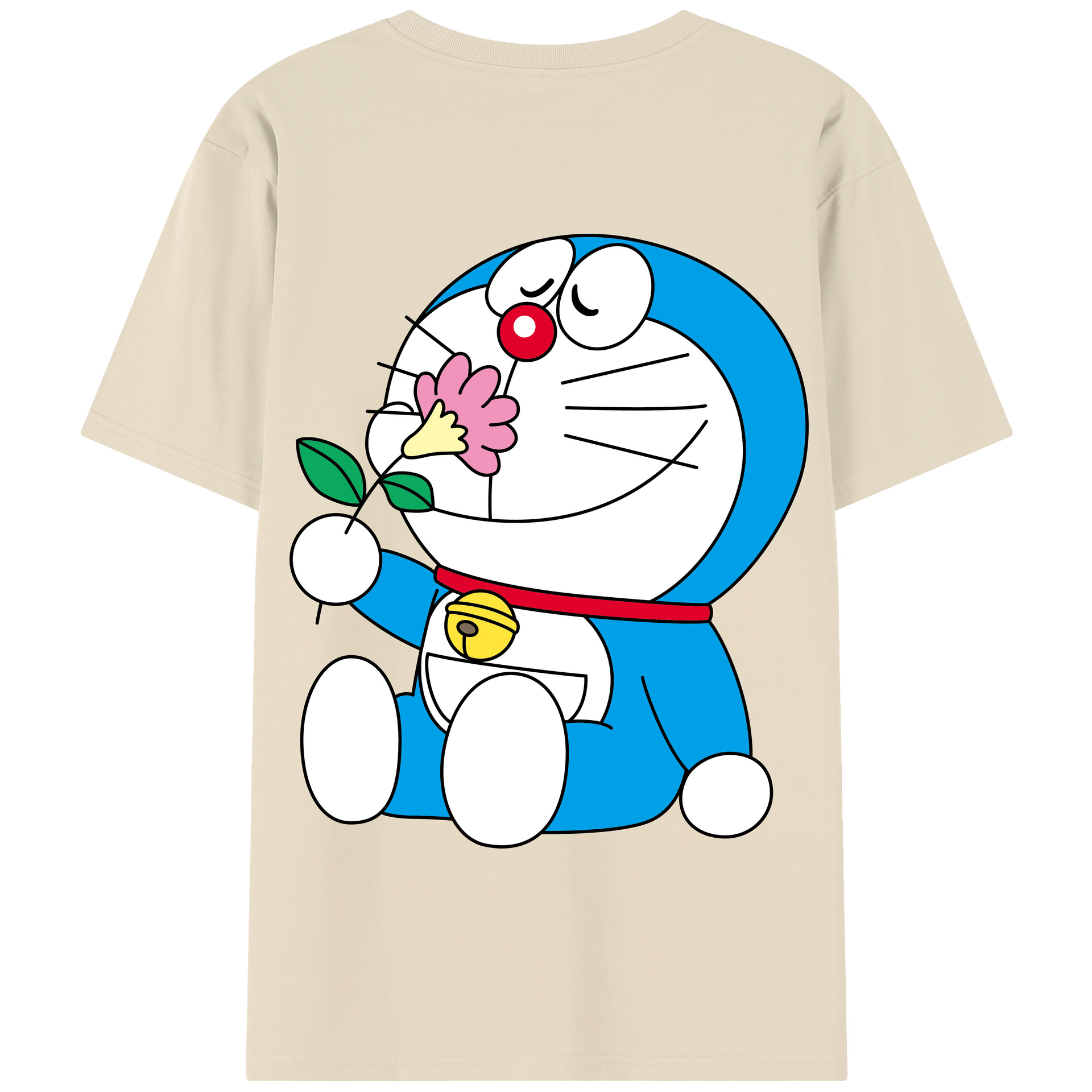 （画像用） ドラえもん Doraemon 綿100％半袖Tシャツ（背面プリント）