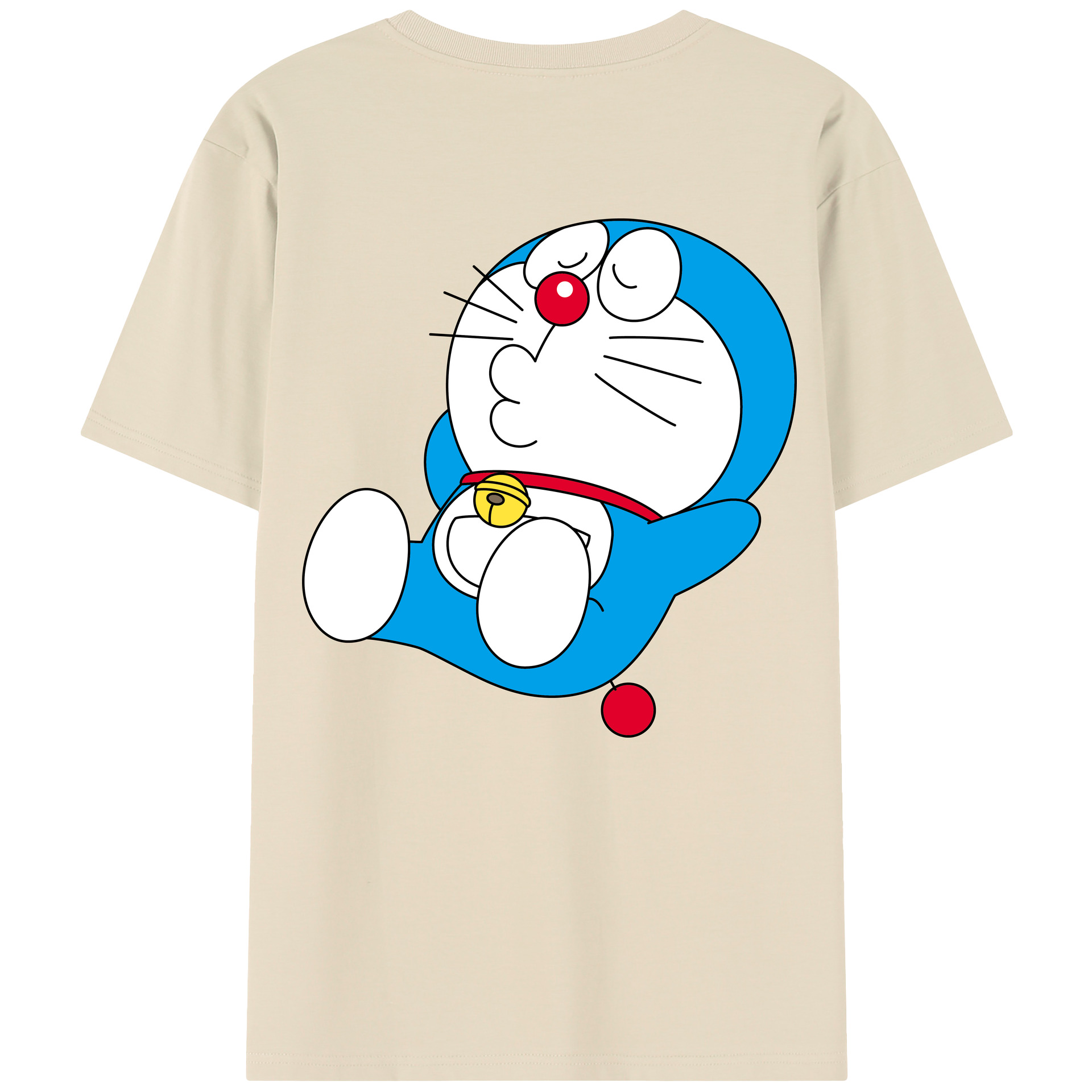 （画像用） ドラえもん Doraemon 綿100％半袖Tシャツ（背面プリント）