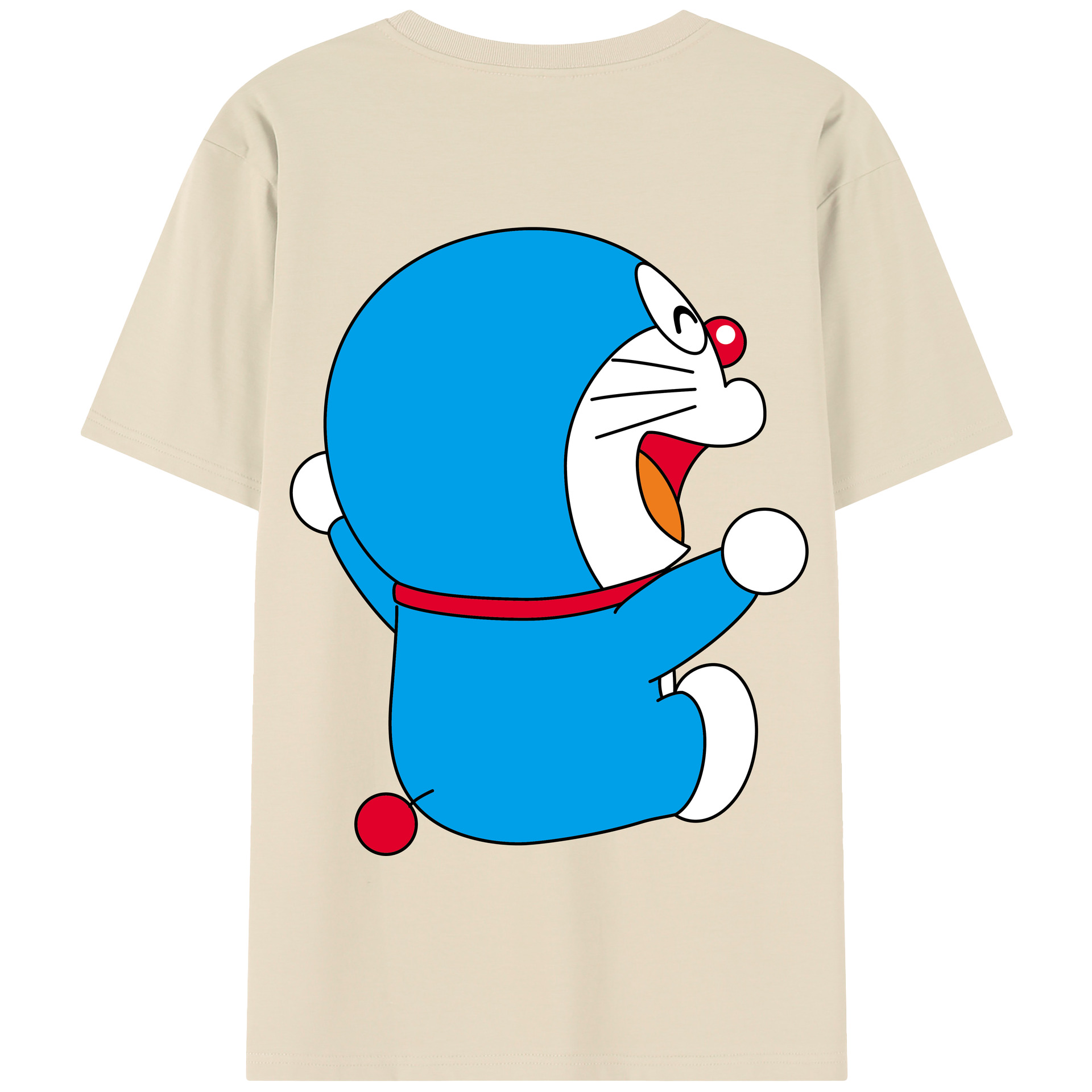 （画像用） ドラえもん Doraemon 綿100％半袖Tシャツ（背面プリント）