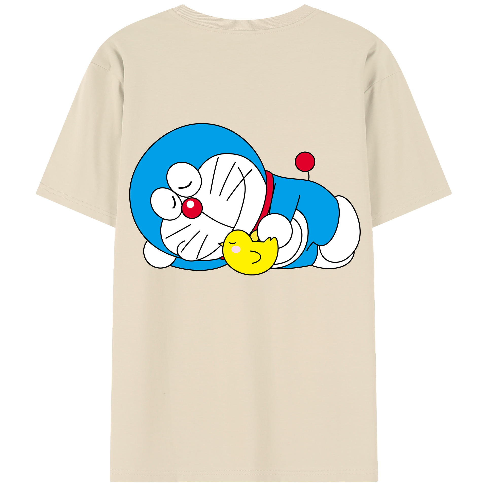 （画像用） ドラえもん Doraemon 綿100％半袖Tシャツ（背面プリント）