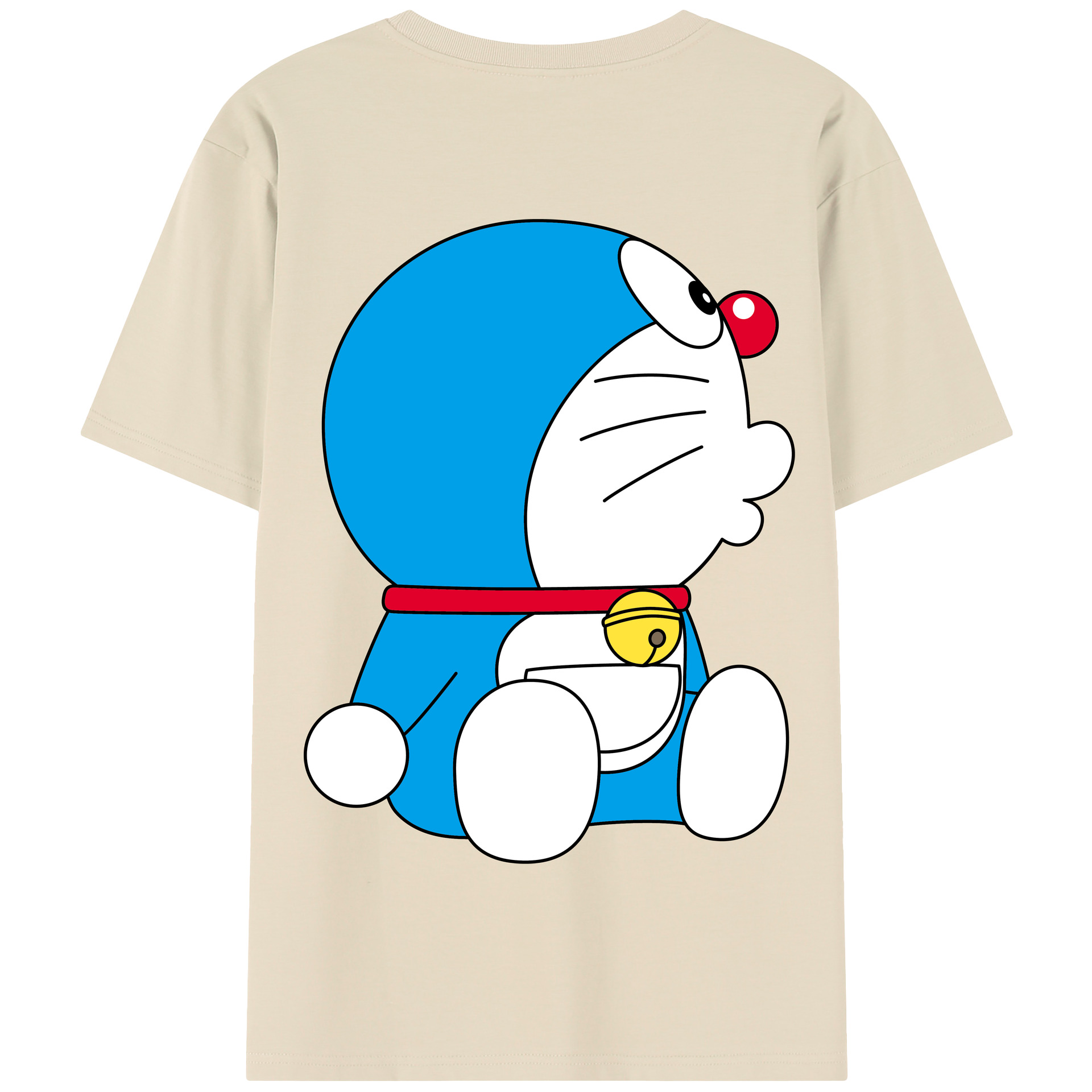 （画像用） ドラえもん Doraemon 綿100％半袖Tシャツ（背面プリント）