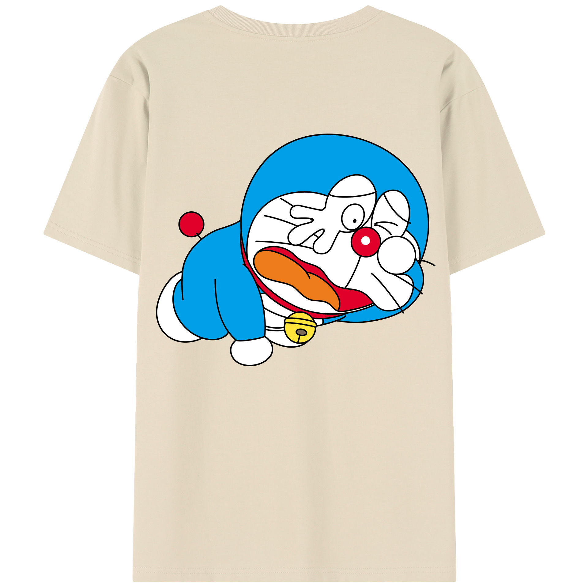 （画像用） ドラえもん Doraemon 綿100％半袖Tシャツ（背面プリント）
