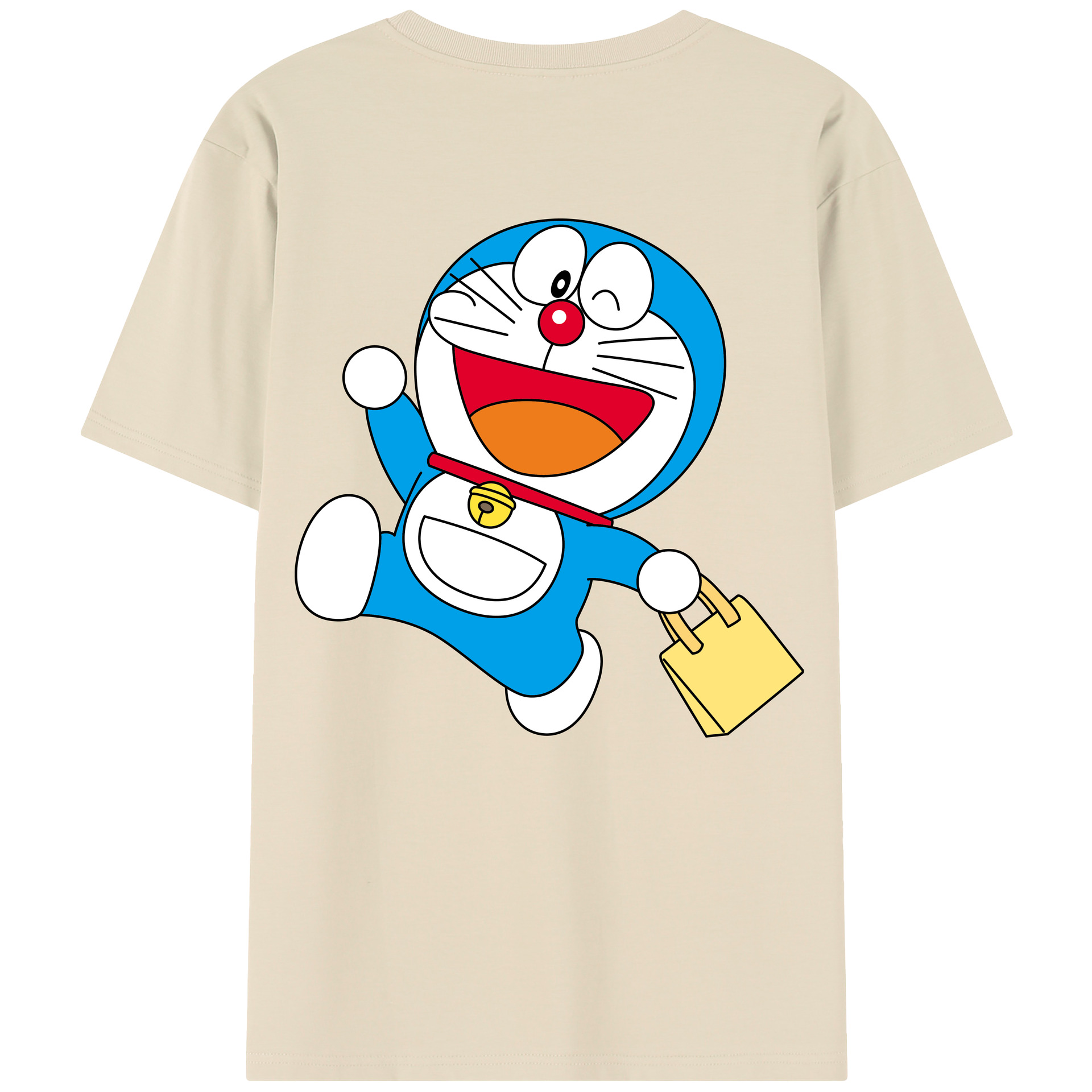 （画像用） ドラえもん Doraemon 綿100％半袖Tシャツ（背面プリント）