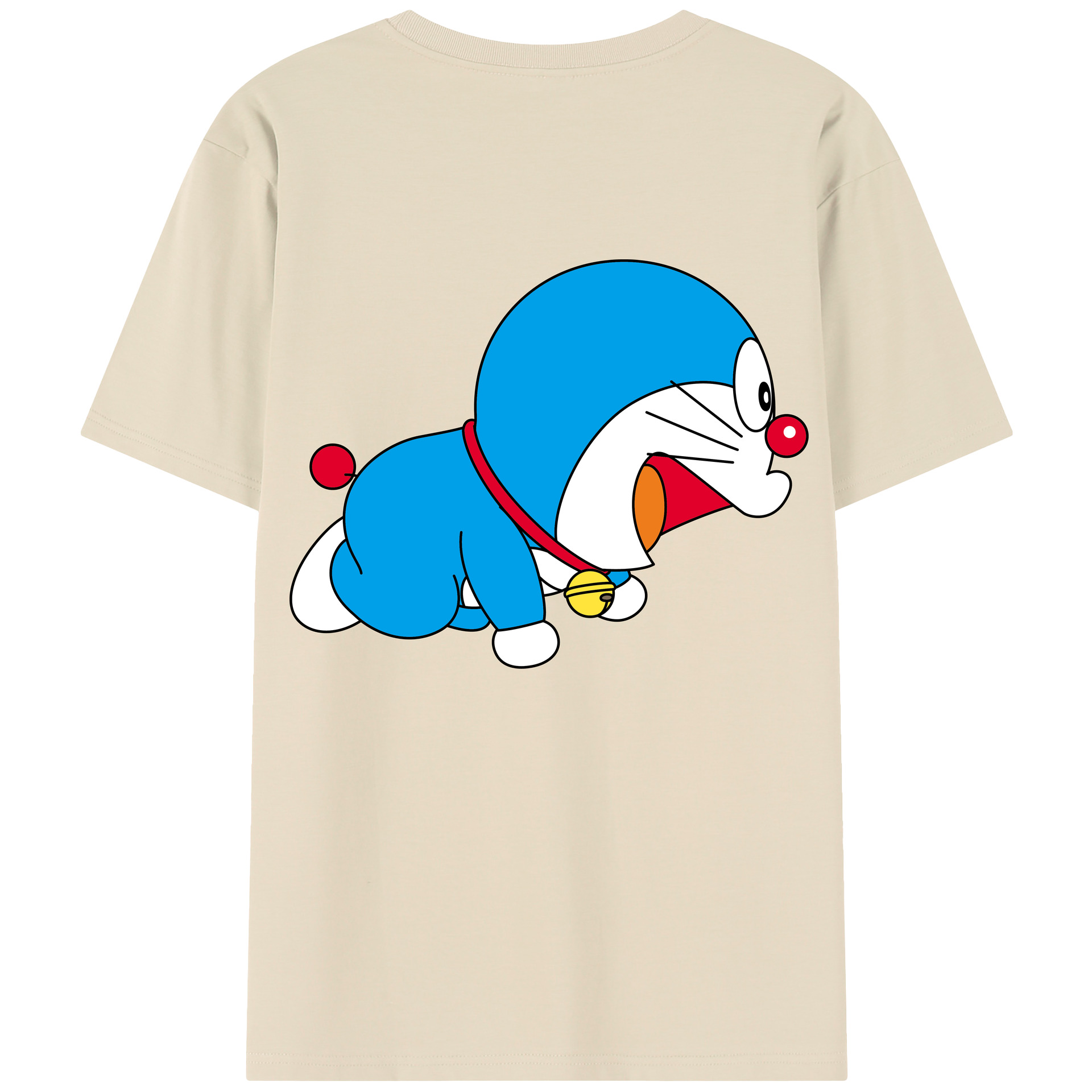 （画像用） ドラえもん Doraemon 綿100％半袖Tシャツ（背面プリント）