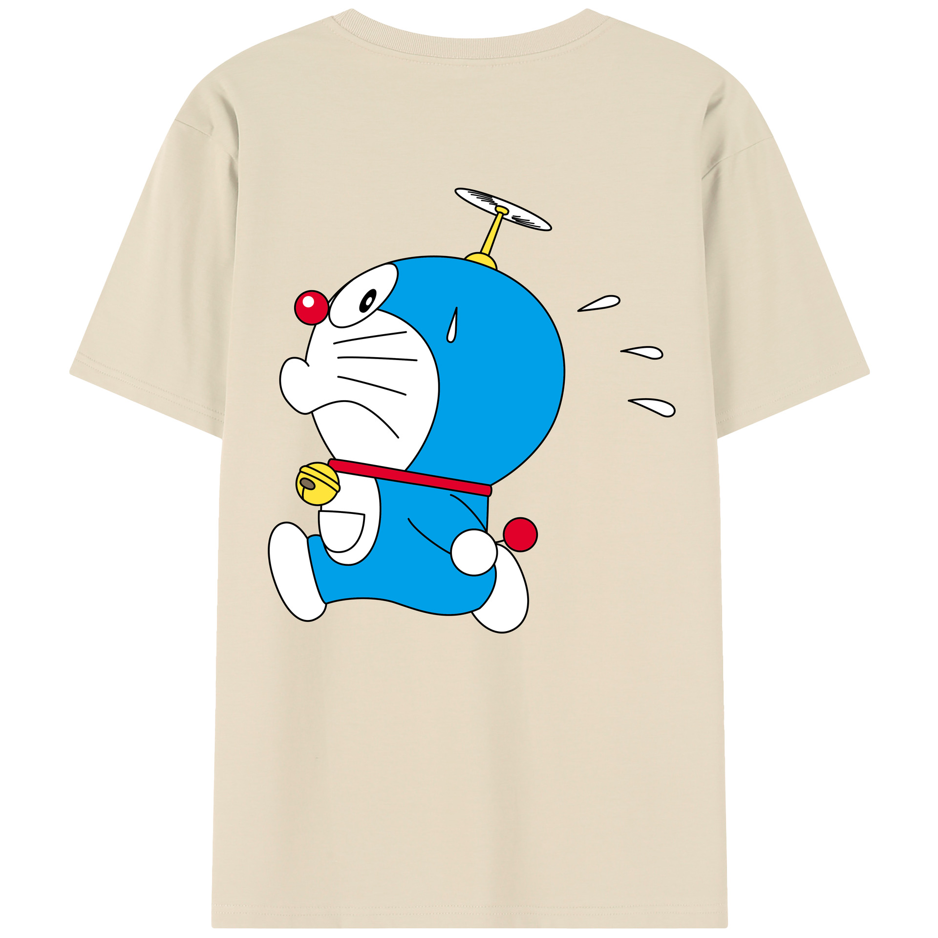 （画像用） ドラえもん Doraemon 綿100％半袖Tシャツ（背面プリント）