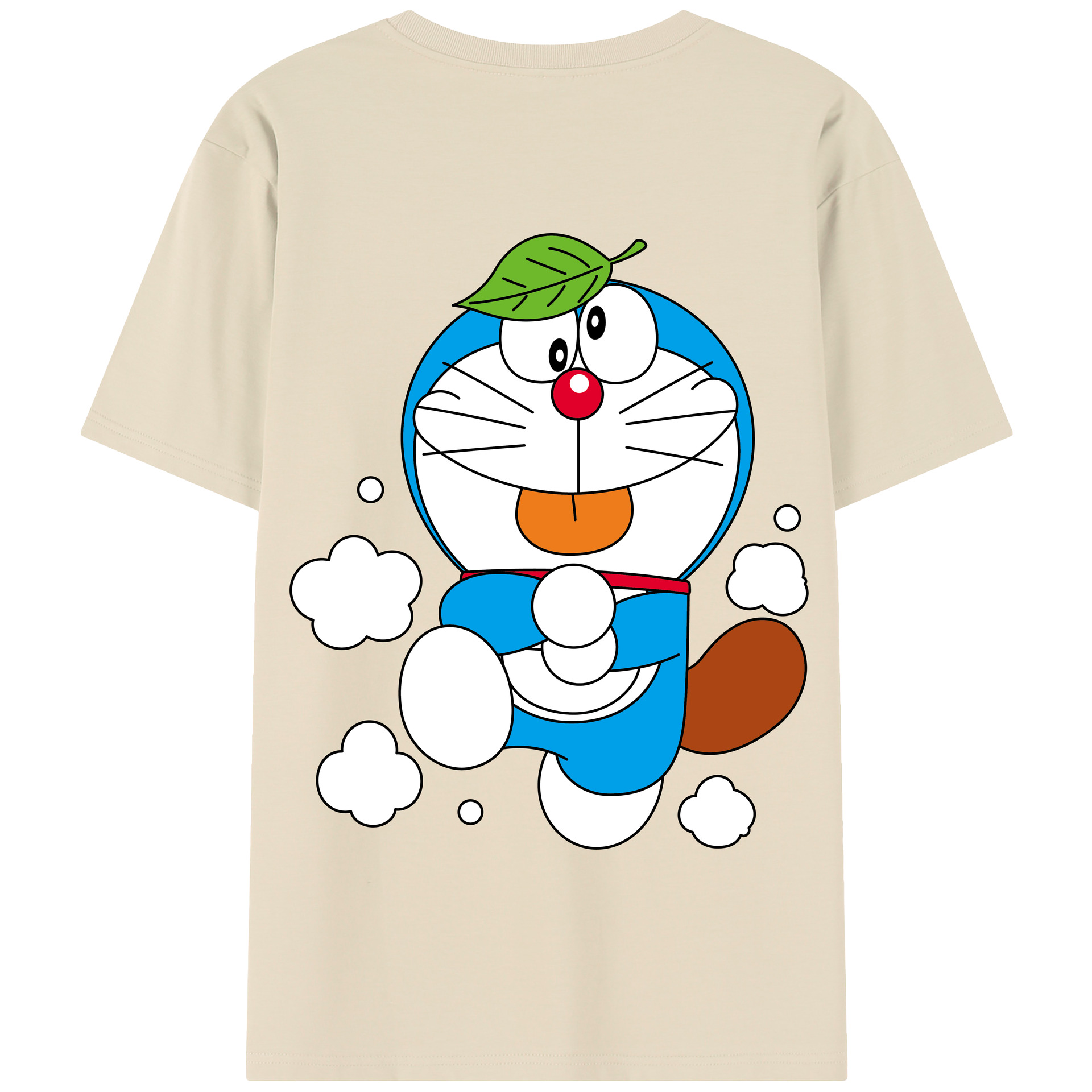 （画像用） ドラえもん Doraemon 綿100％半袖Tシャツ（背面プリント）