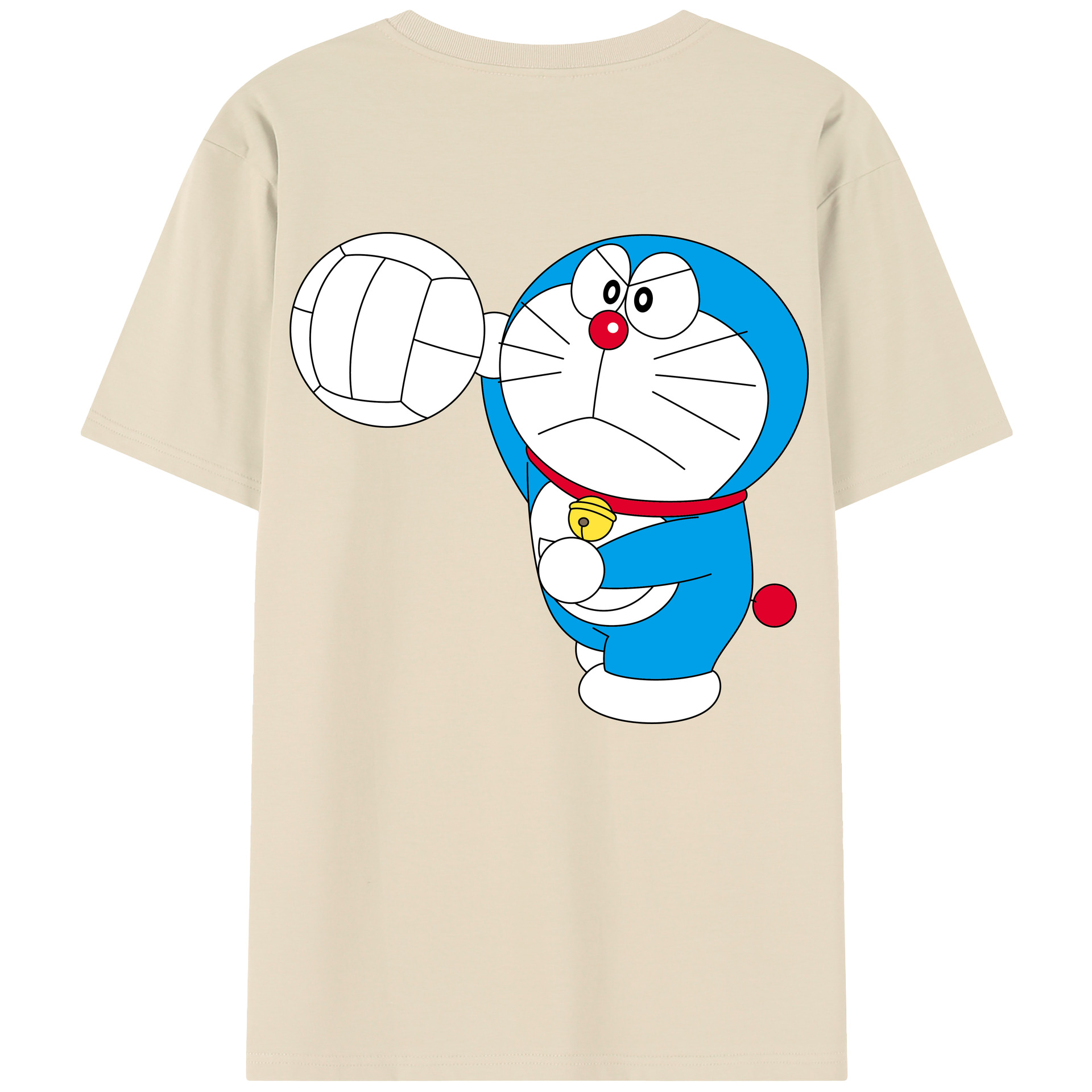 （画像用） ドラえもん Doraemon 綿100％半袖Tシャツ（背面プリント）