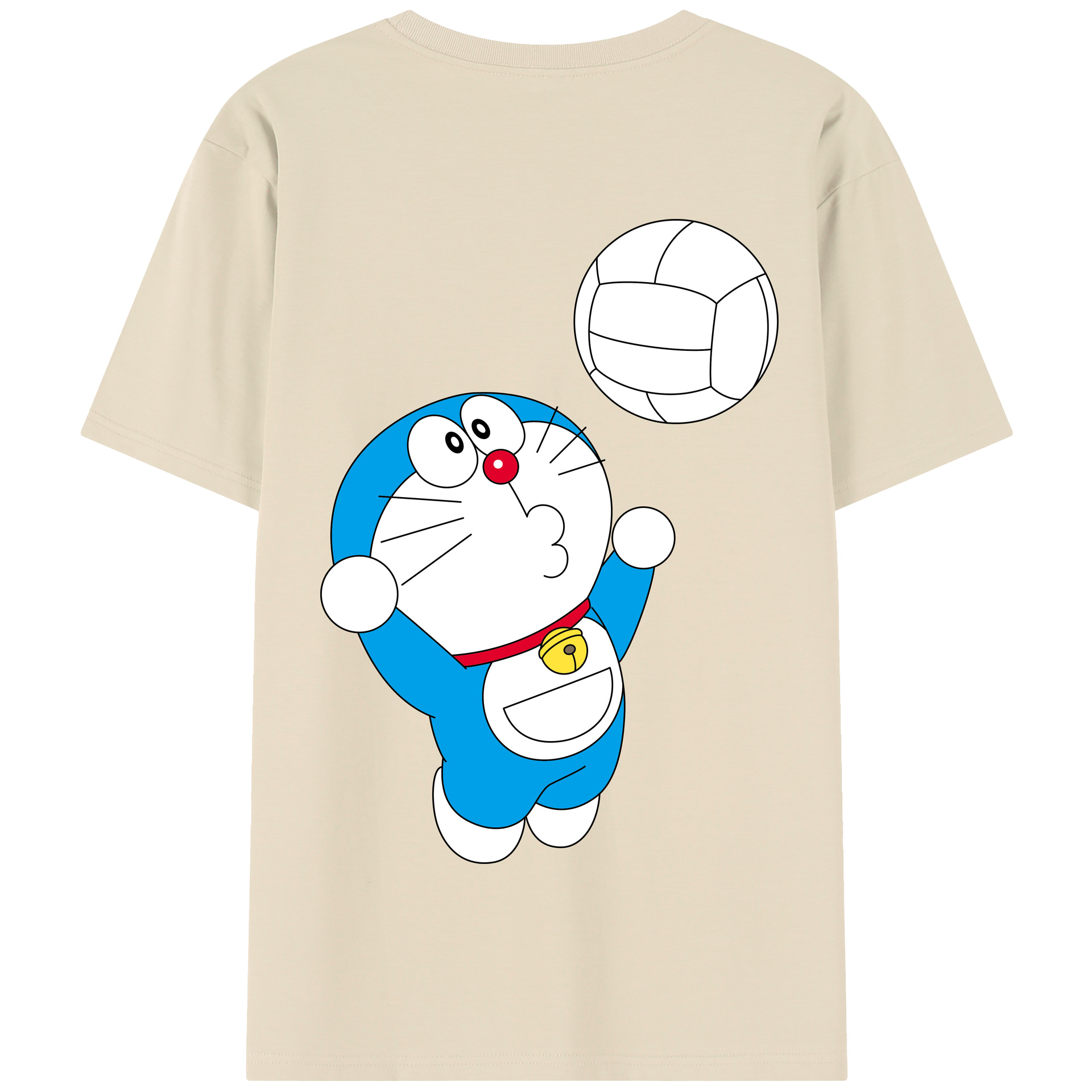 （画像用） ドラえもん Doraemon 綿100％半袖Tシャツ（背面プリント）