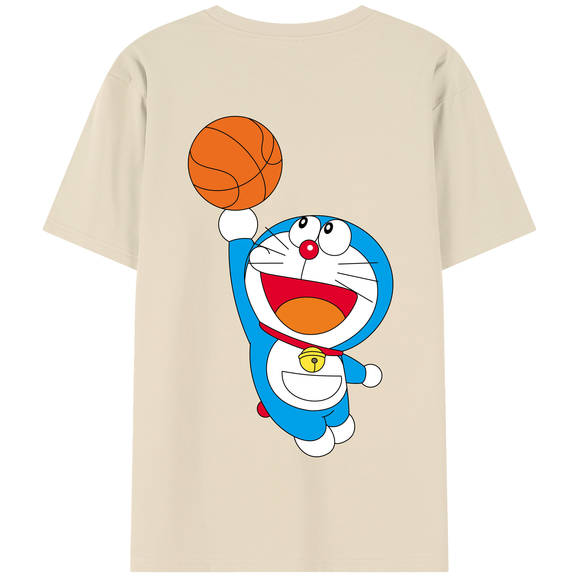（画像用） ドラえもん Doraemon 綿100％半袖Tシャツ（背面プリント）