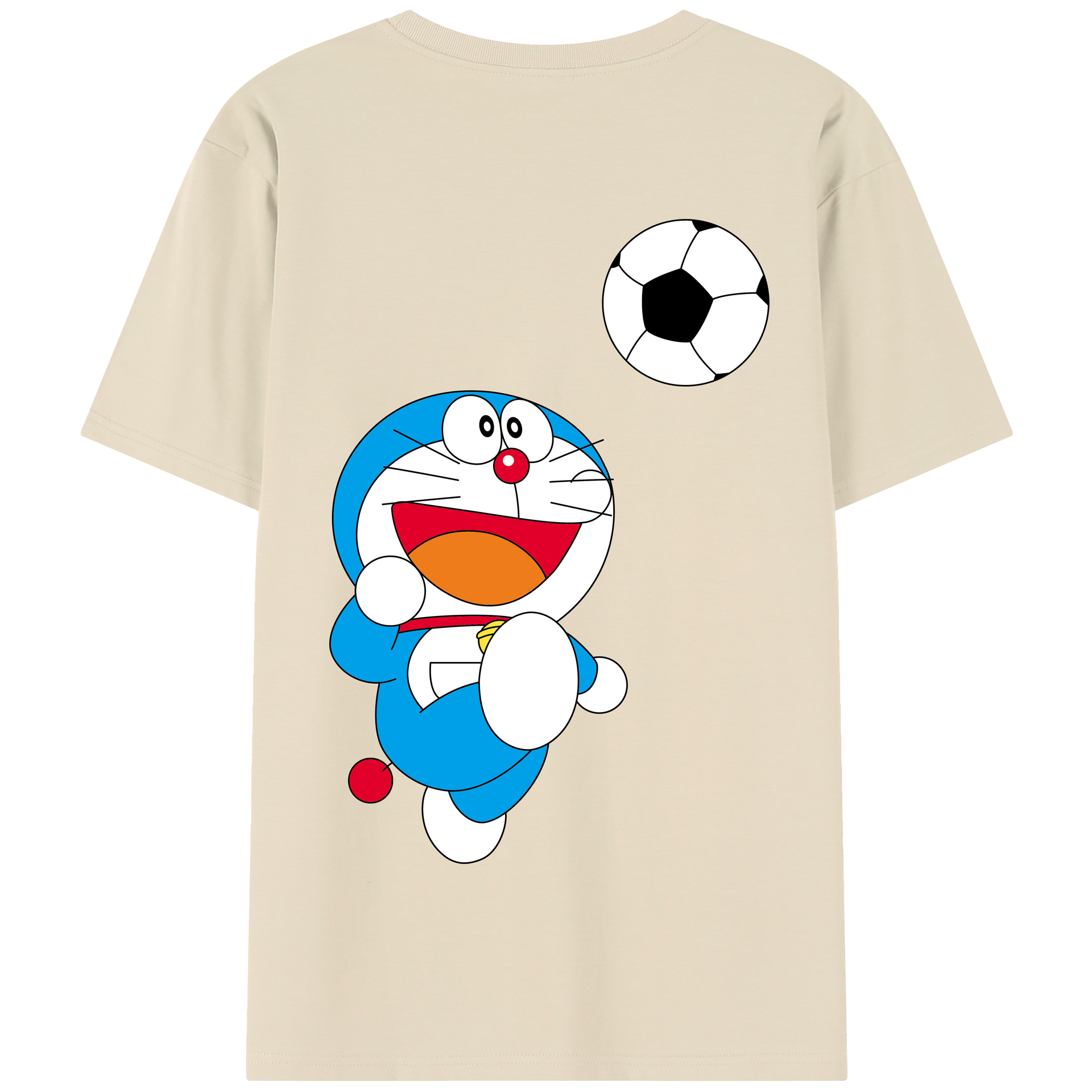 （画像用） ドラえもん Doraemon 綿100％半袖Tシャツ（背面プリント）