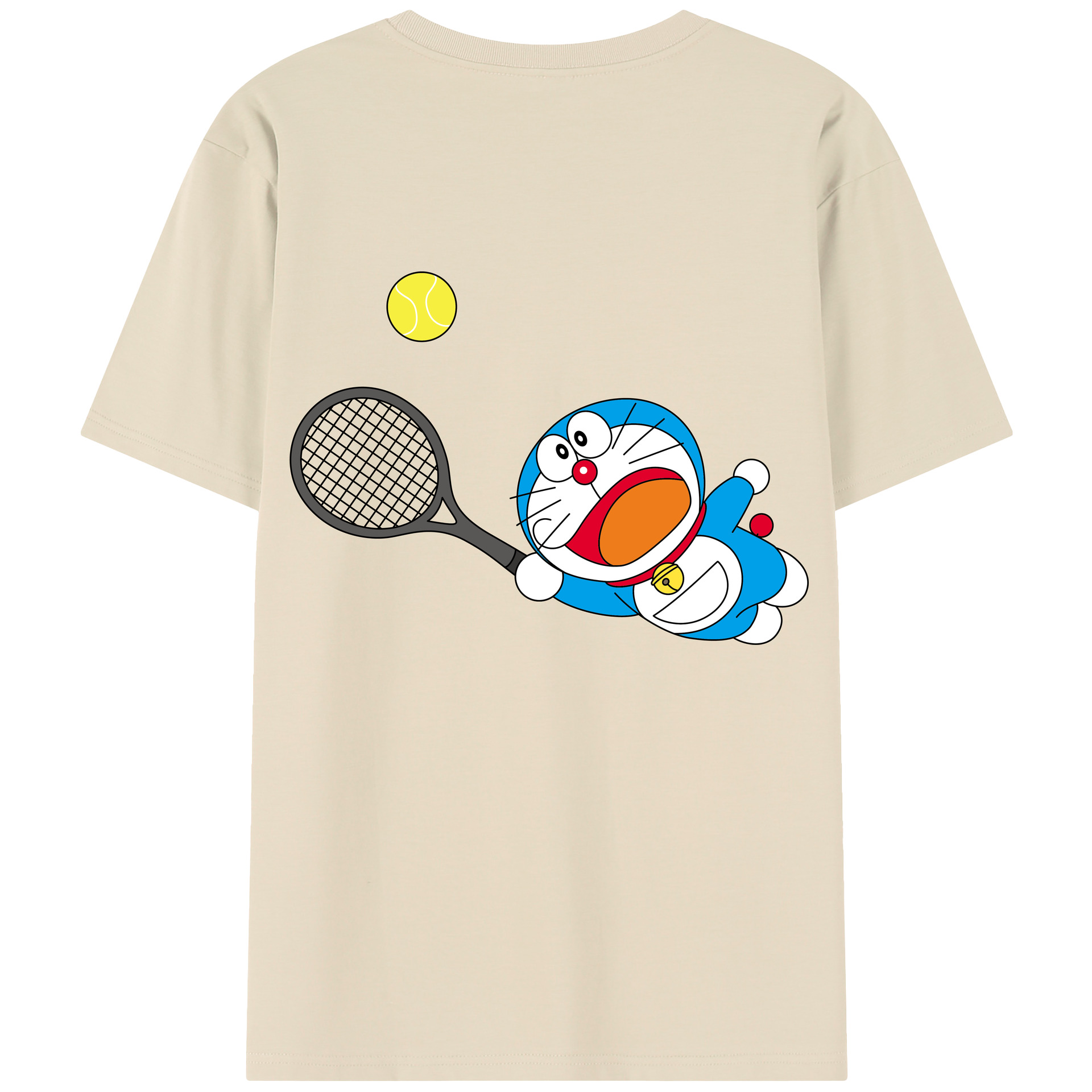 （画像用） ドラえもん Doraemon 綿100％半袖Tシャツ（背面プリント）
