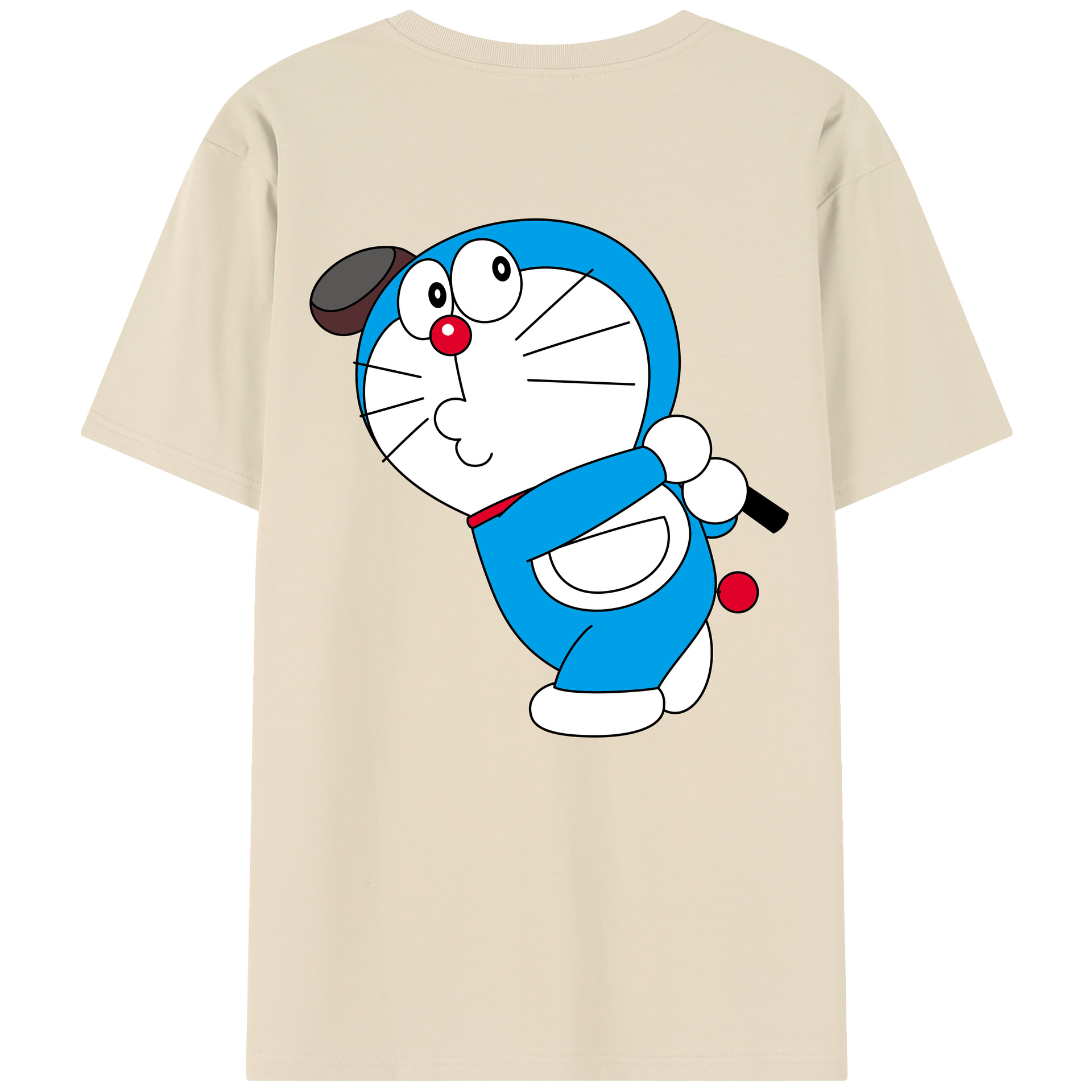 （画像用） ドラえもん Doraemon 綿100％半袖Tシャツ（背面プリント）