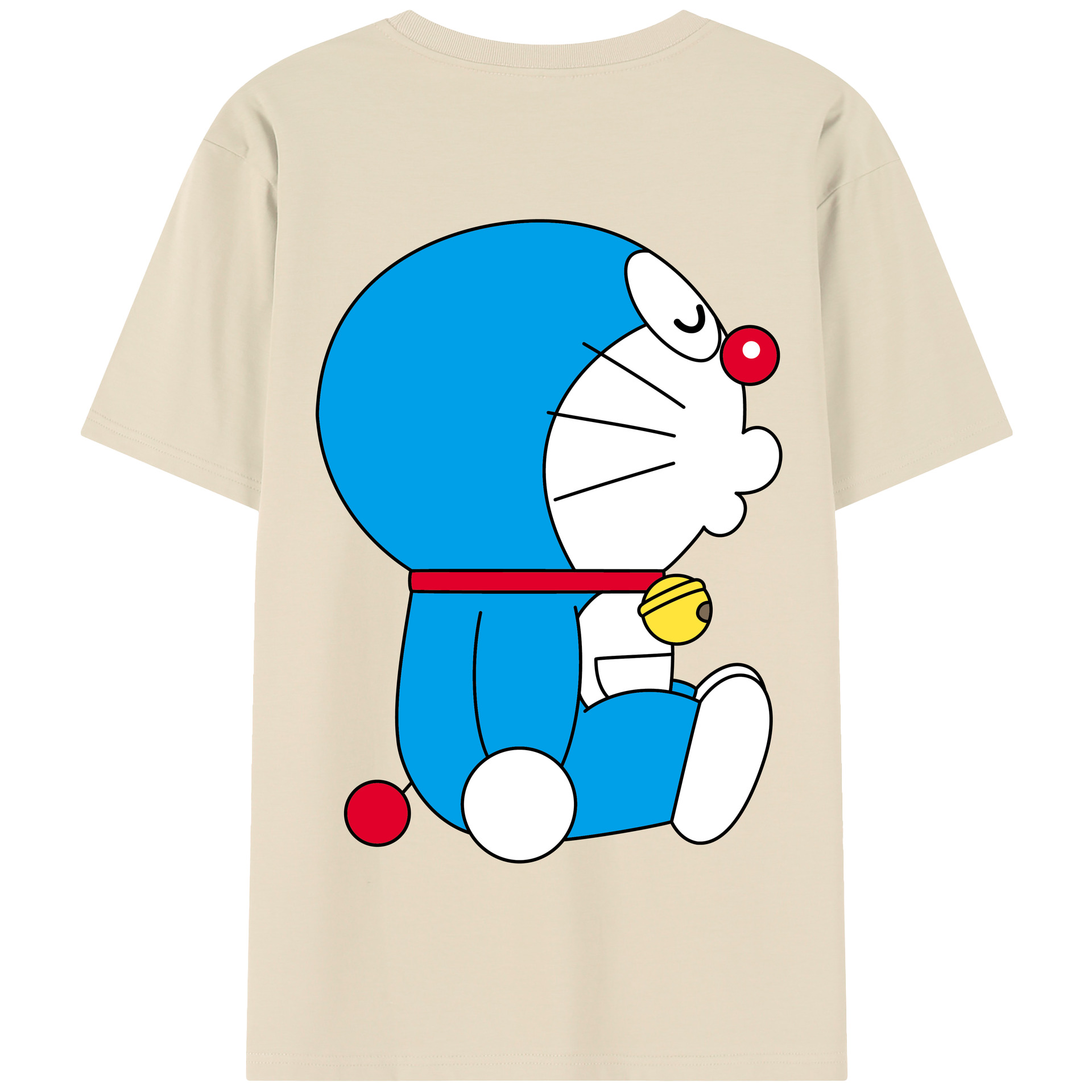 （画像用） ドラえもん Doraemon 綿100％半袖Tシャツ（背面プリント）