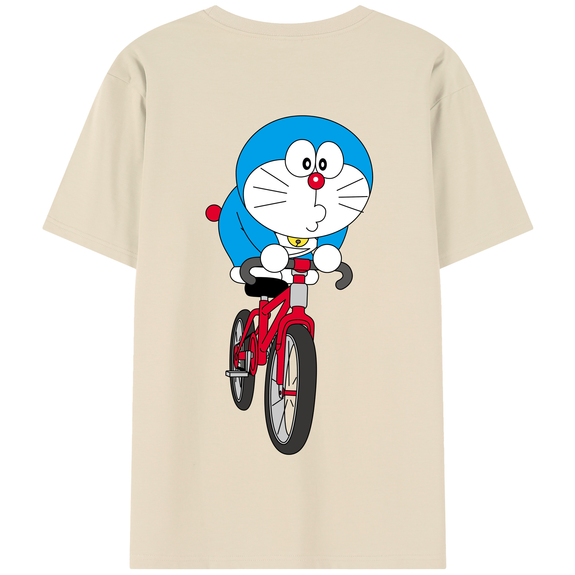 （画像用） ドラえもん Doraemon 綿100％半袖Tシャツ（背面プリント）