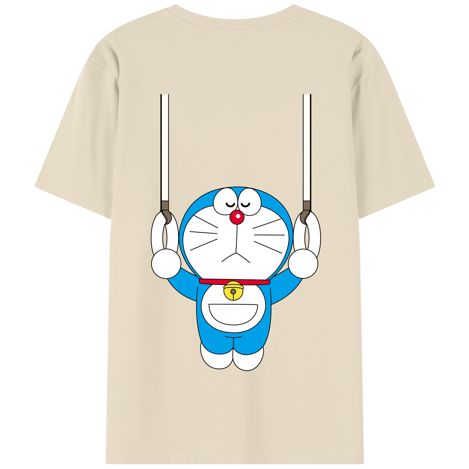 （画像用） ドラえもん Doraemon 綿100％半袖Tシャツ（背面プリント）