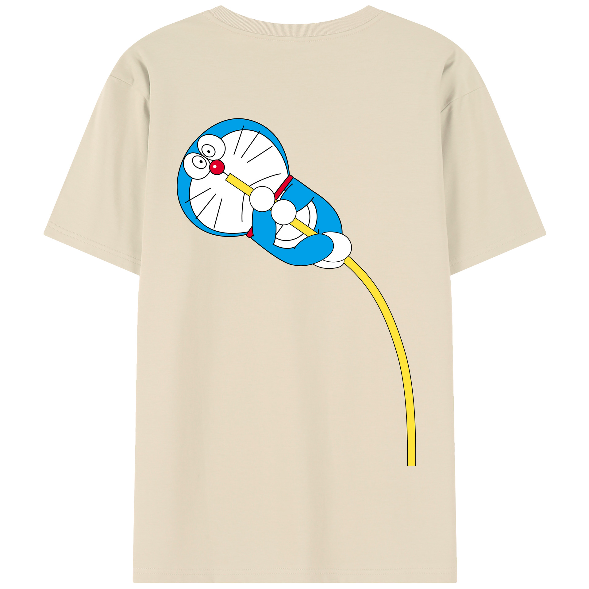 （画像用） ドラえもん Doraemon 綿100％半袖Tシャツ（背面プリント）