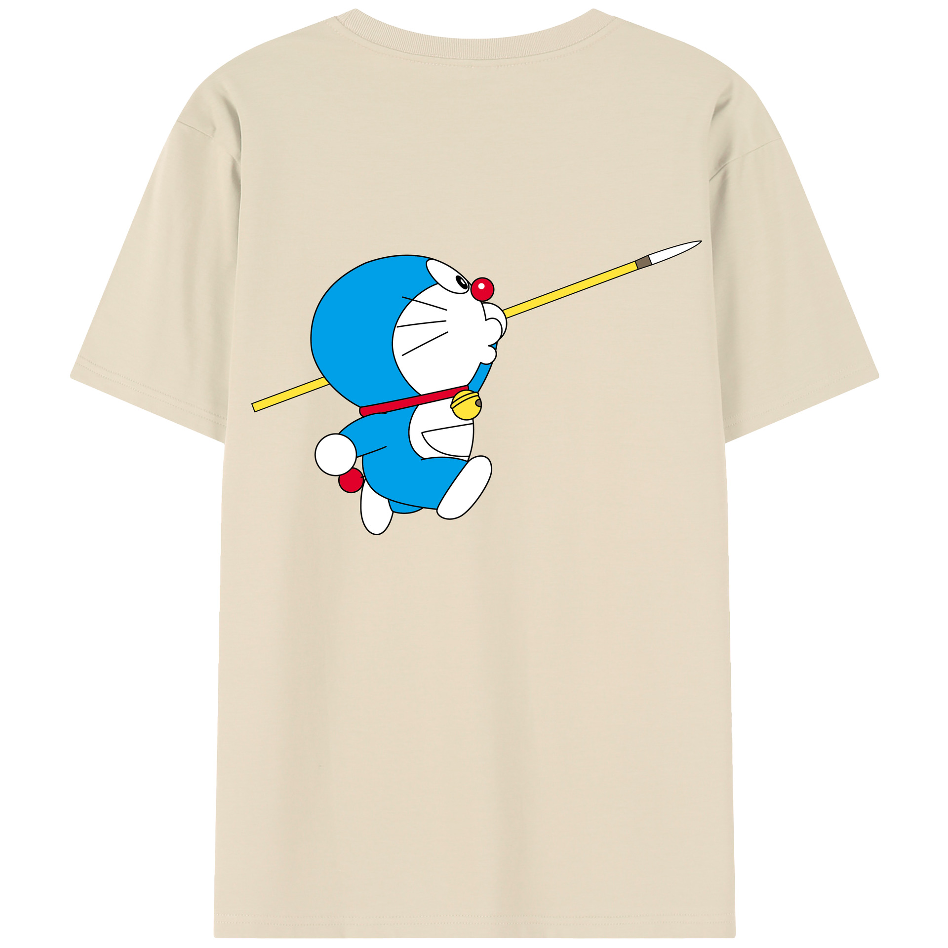 （画像用） ドラえもん Doraemon 綿100％半袖Tシャツ（背面プリント）