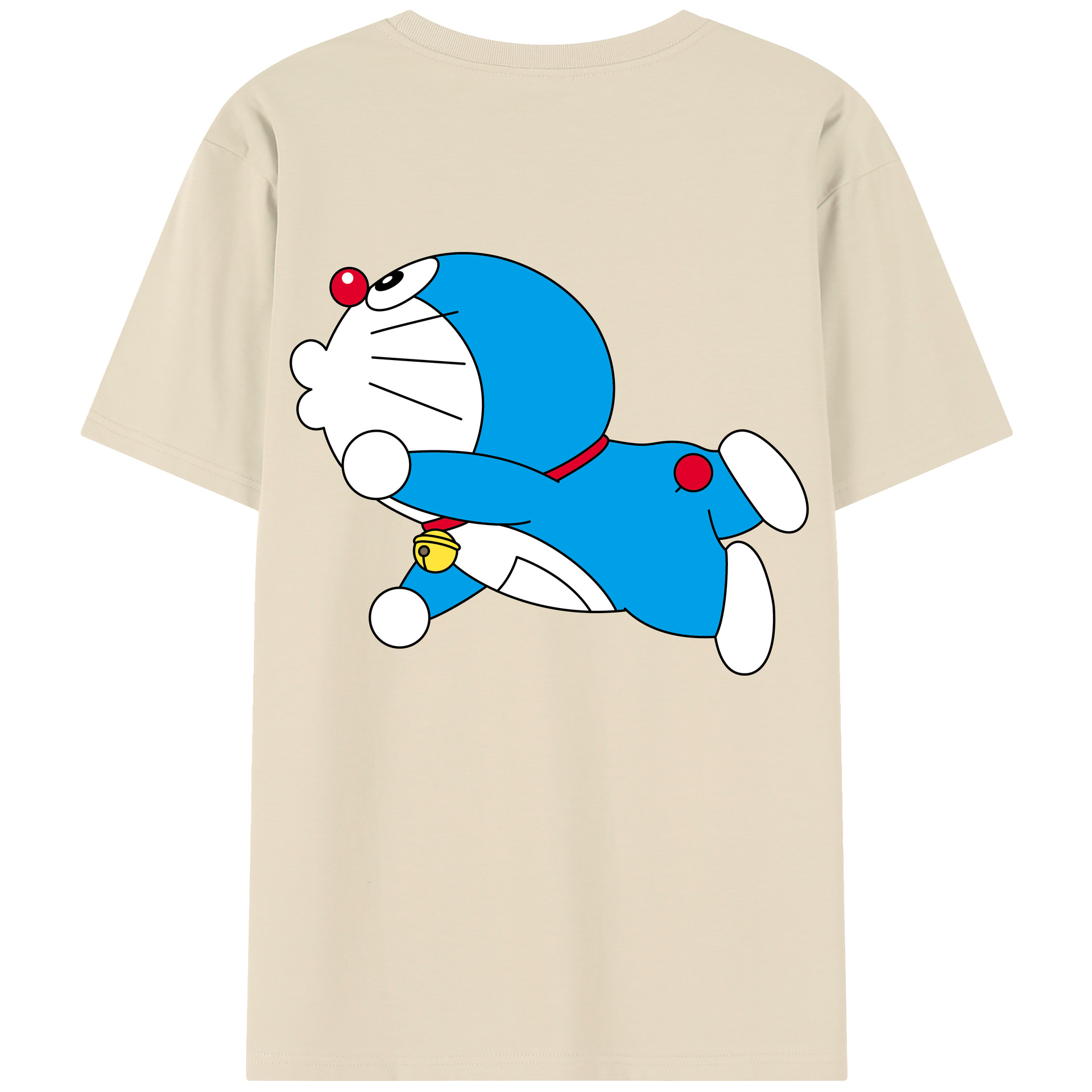 （画像用） ドラえもん Doraemon 綿100％半袖Tシャツ（背面プリント）