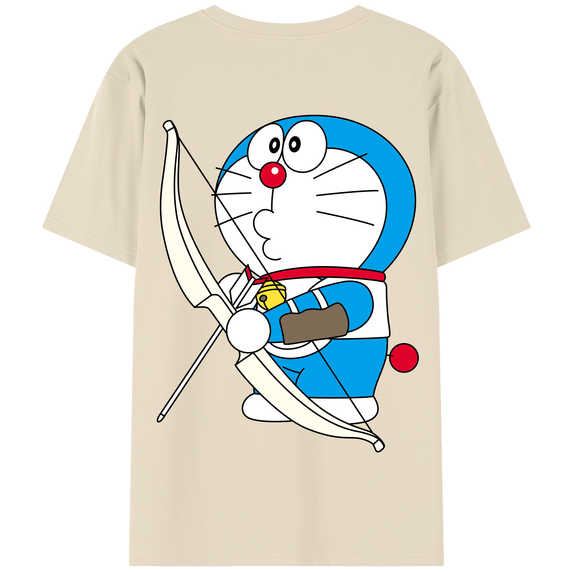 （画像用） ドラえもん Doraemon 綿100％半袖Tシャツ（背面プリント）