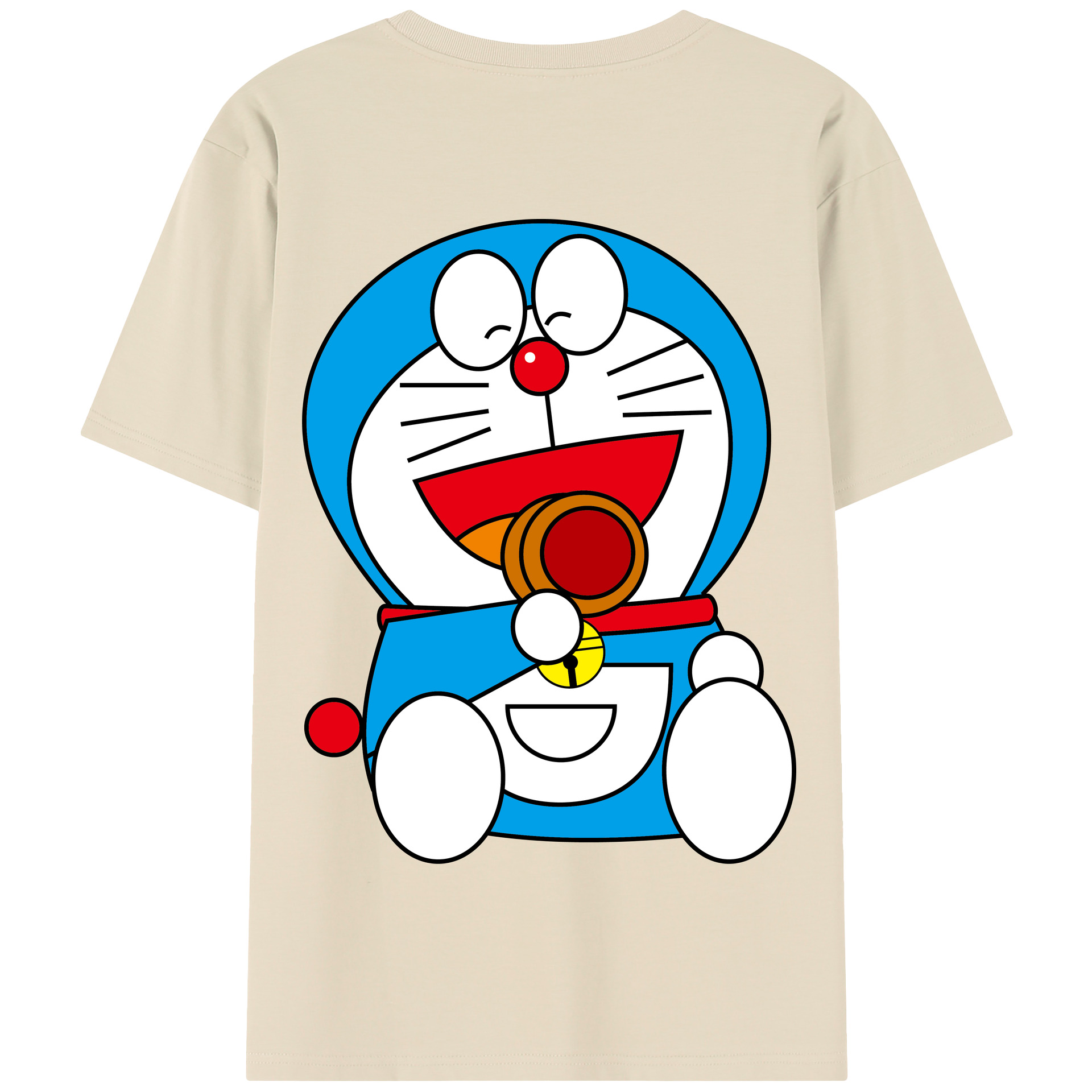 （画像用） ドラえもん Doraemon 綿100％半袖Tシャツ（背面プリント）