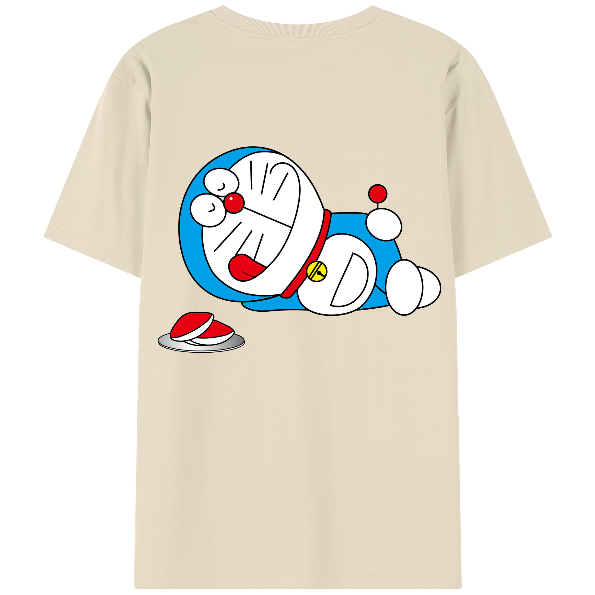 （画像用） ドラえもん Doraemon 綿100％半袖Tシャツ（背面プリント）