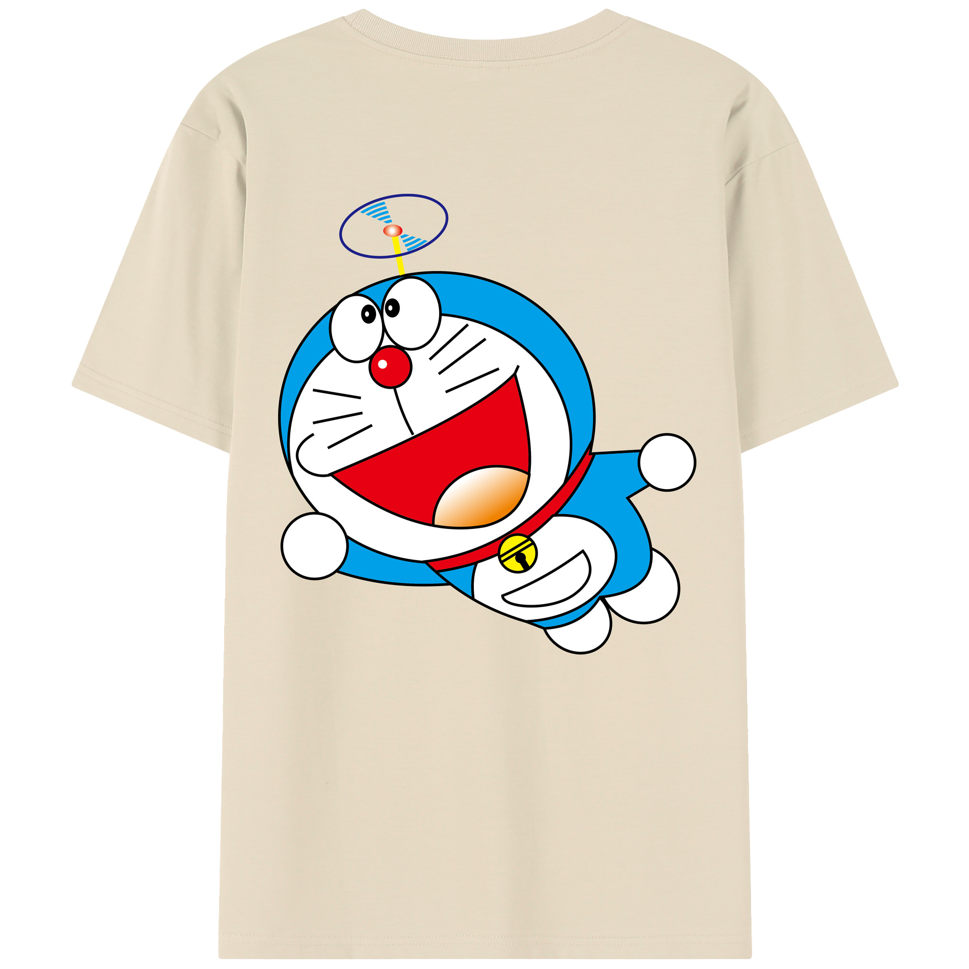 （画像用） ドラえもん Doraemon 綿100％半袖Tシャツ（背面プリント）