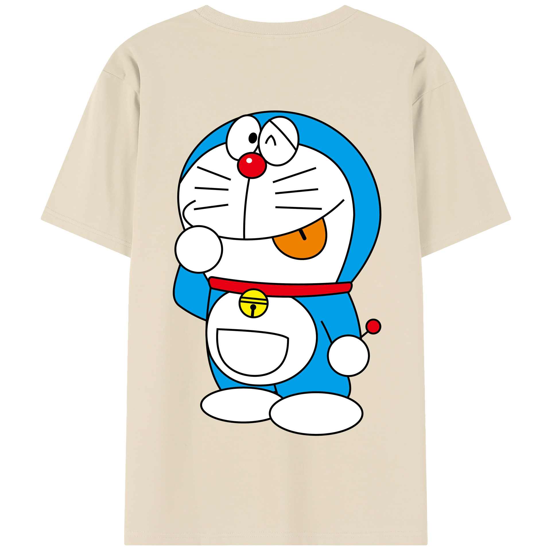 （画像用） ドラえもん Doraemon 綿100％半袖Tシャツ（背面プリント）