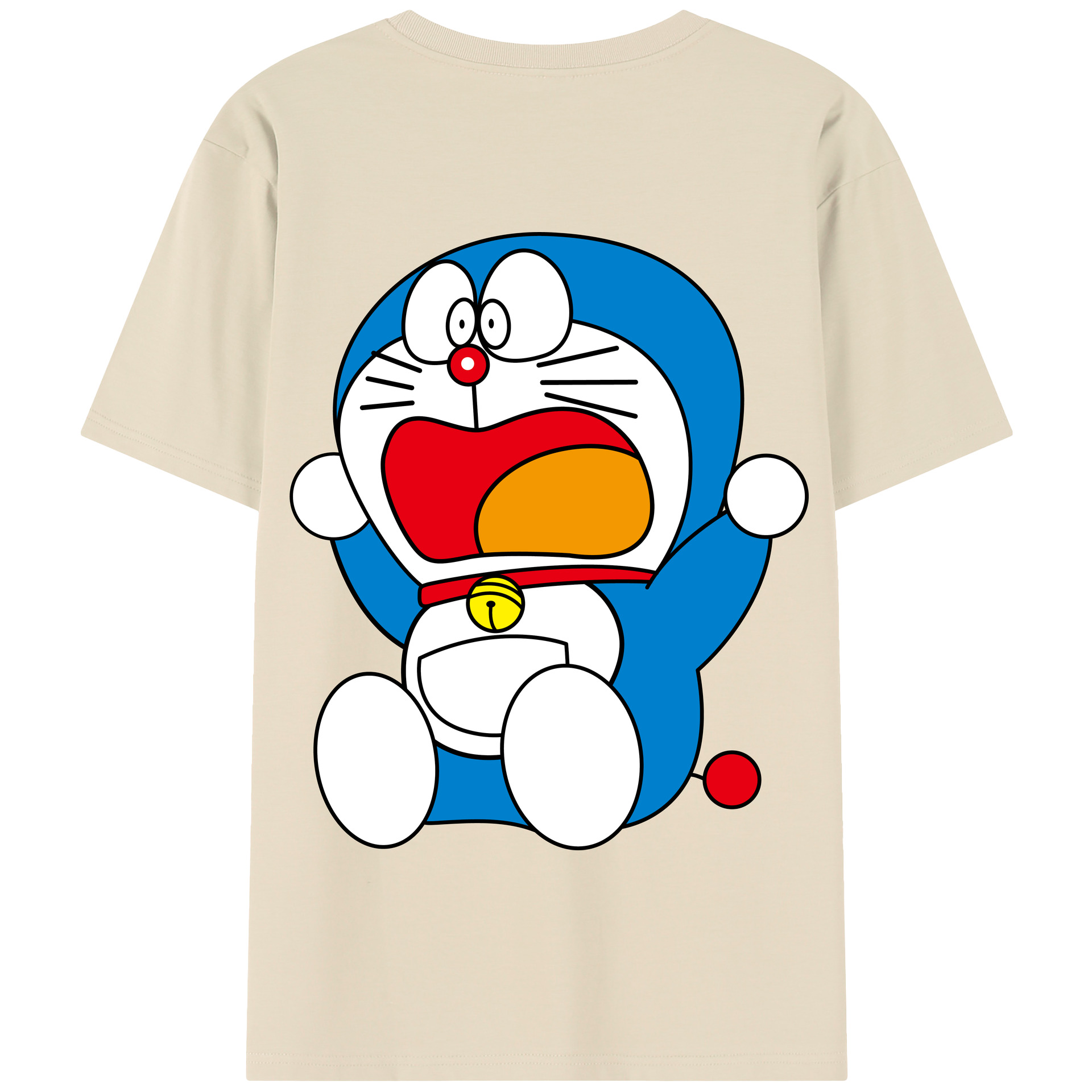（画像用） ドラえもん Doraemon 綿100％半袖Tシャツ（背面プリント）