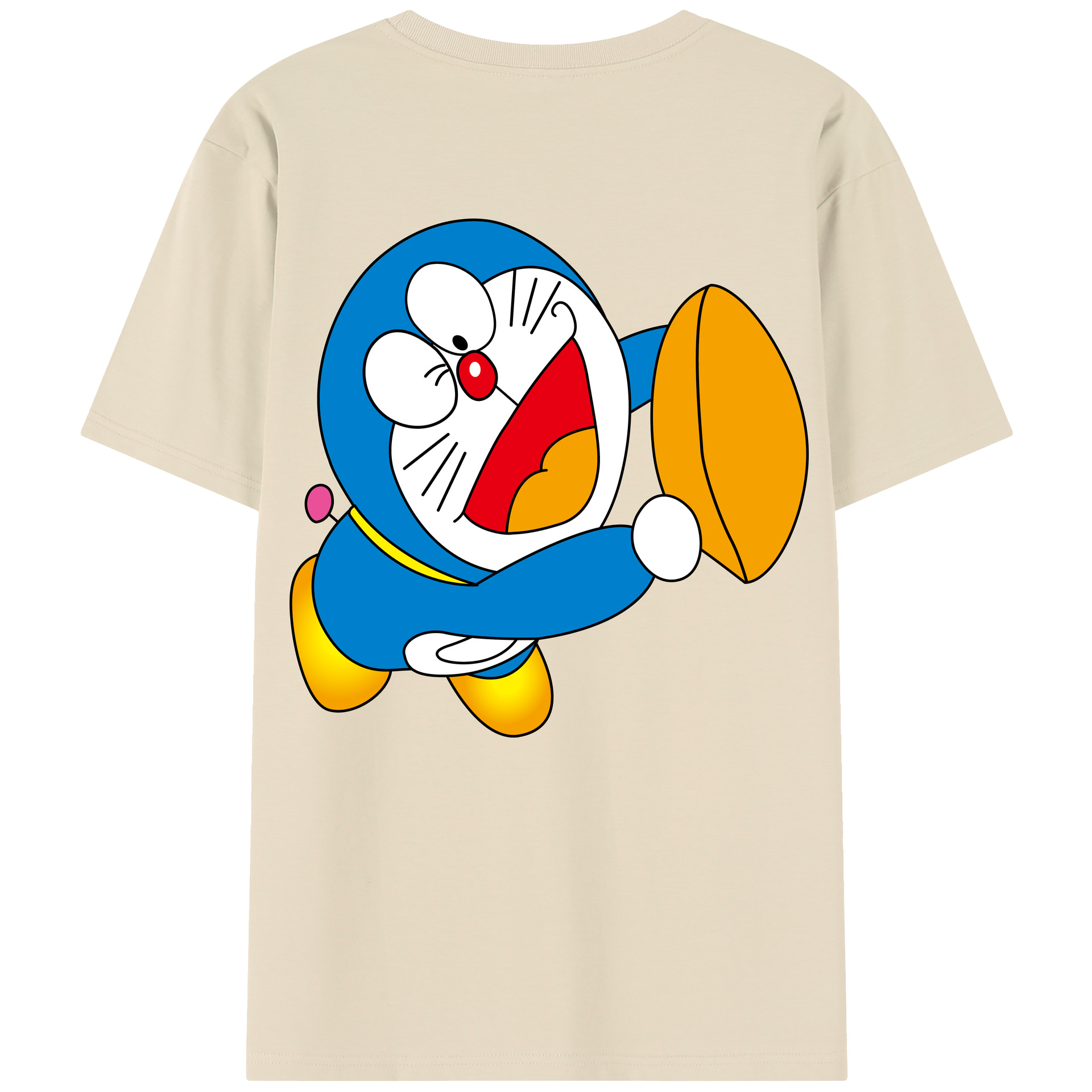 （画像用） ドラえもん Doraemon 綿100％半袖Tシャツ（背面プリント）