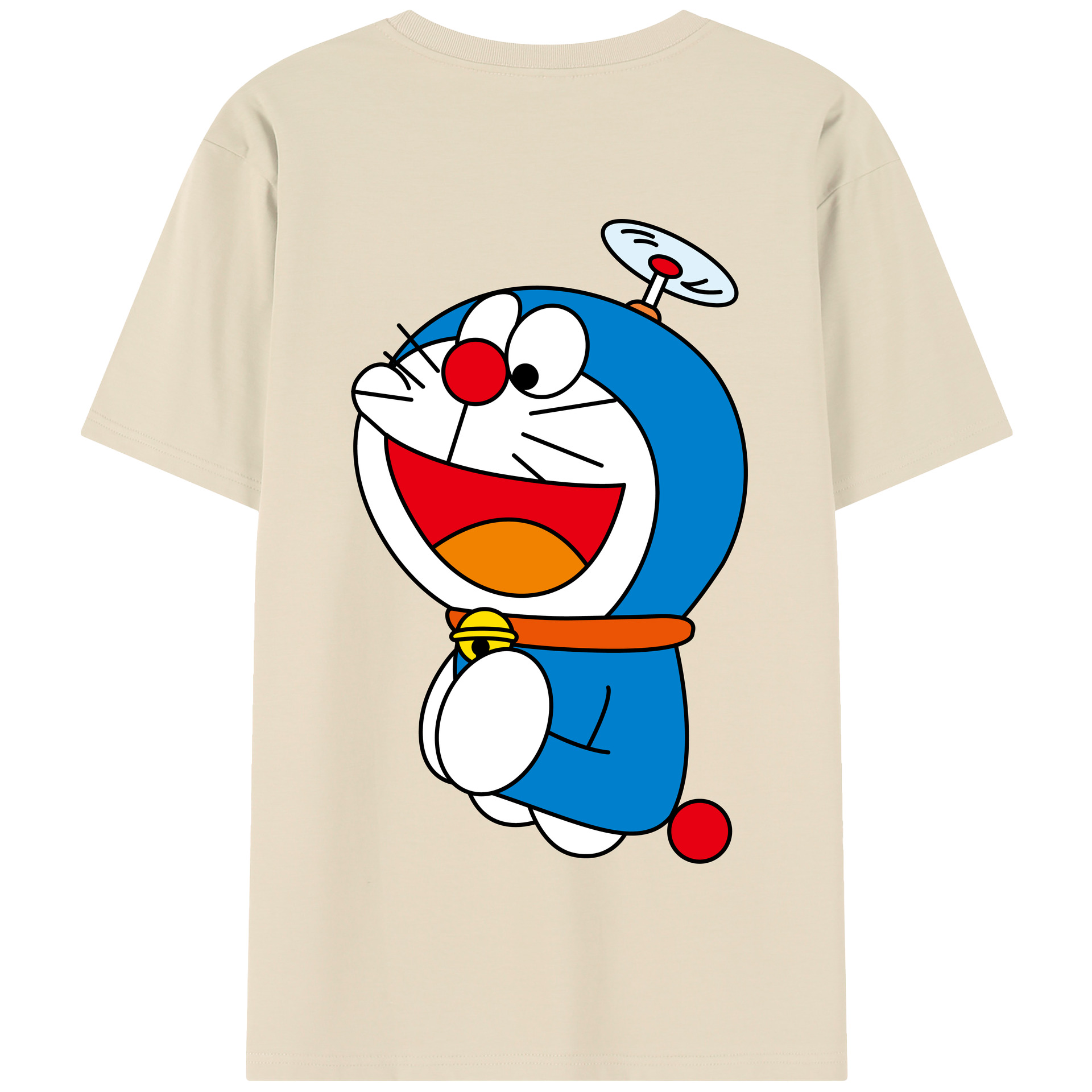 （画像用） ドラえもん Doraemon 綿100％半袖Tシャツ（背面プリント）