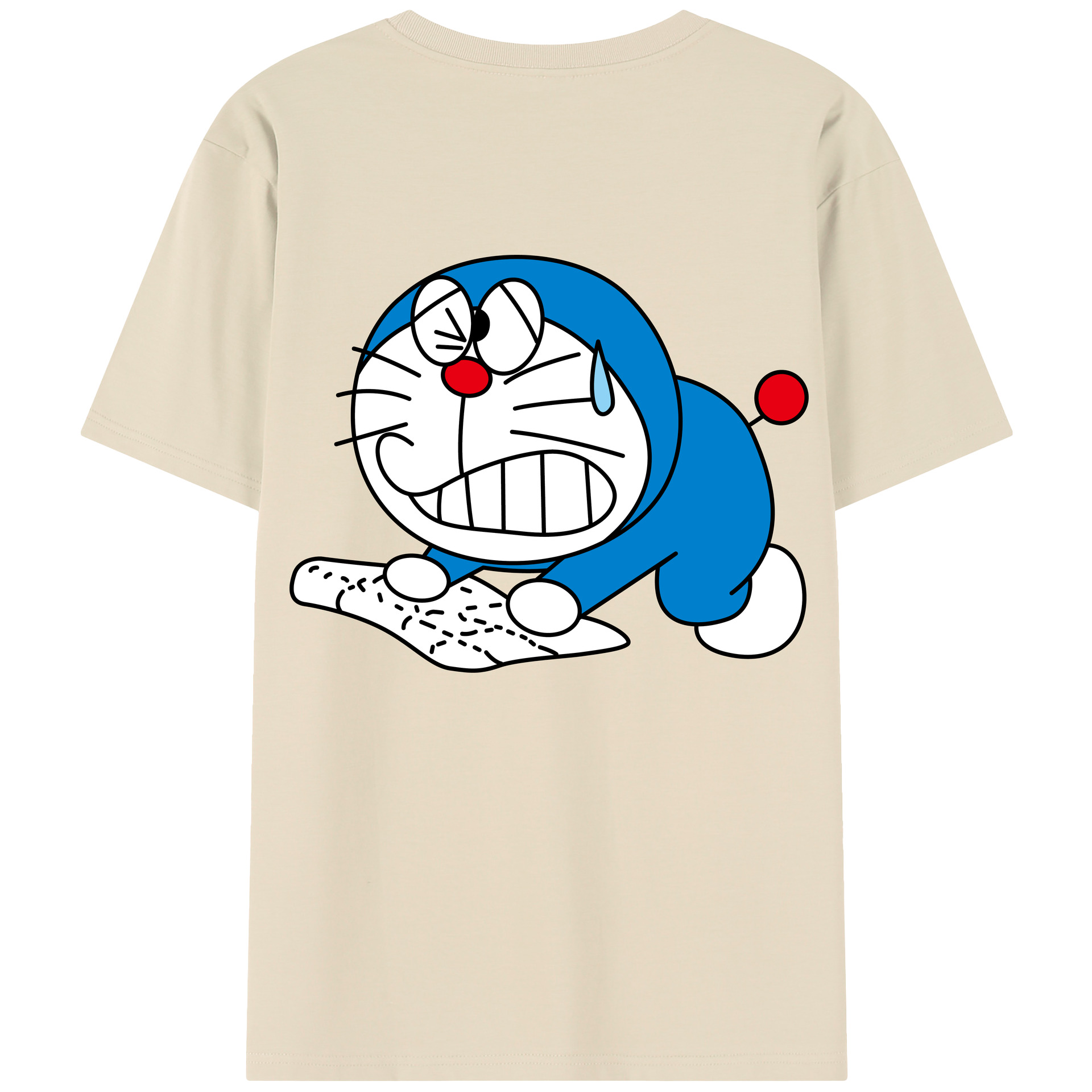 （画像用） ドラえもん Doraemon 綿100％半袖Tシャツ（背面プリント）