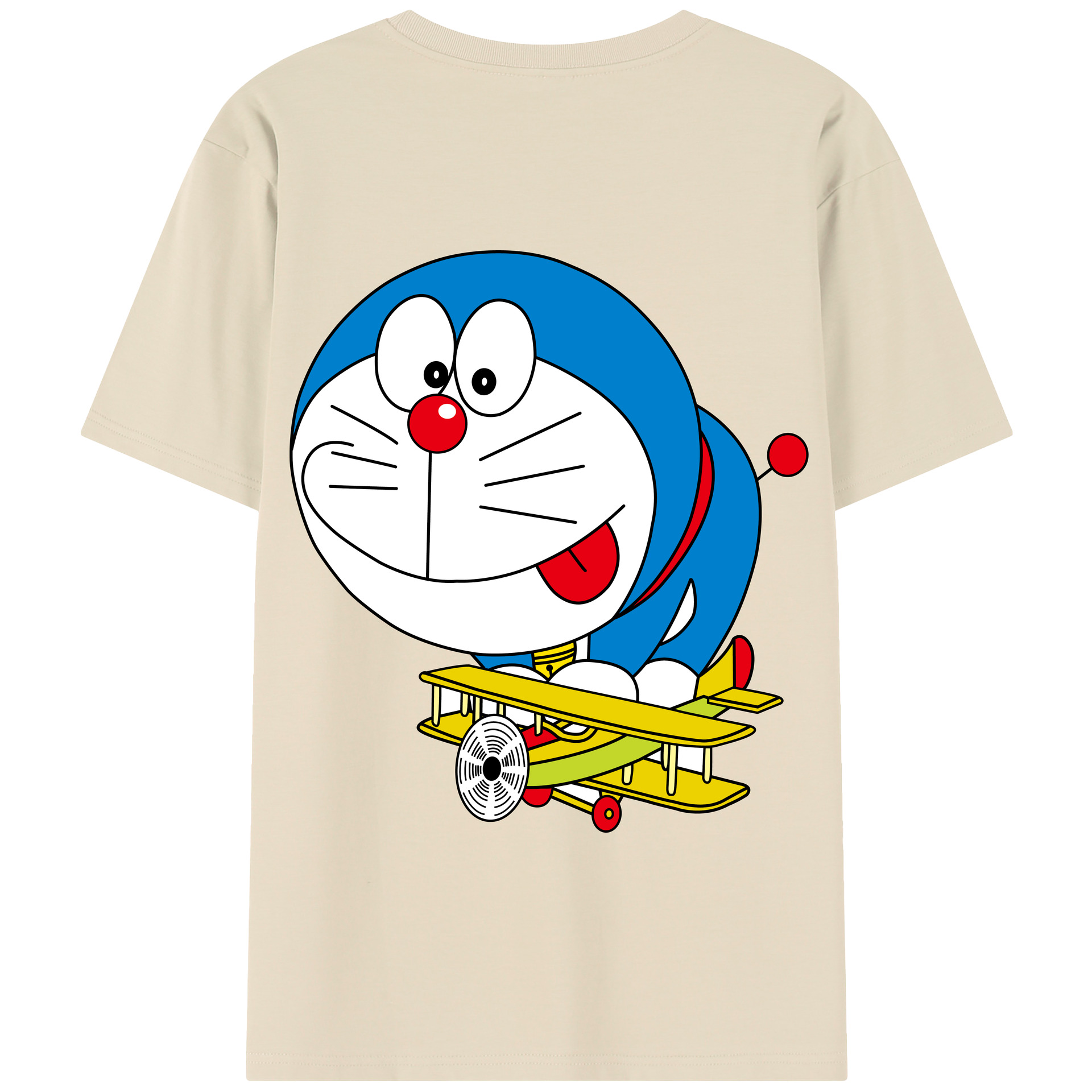 （画像用） ドラえもん Doraemon 綿100％半袖Tシャツ（背面プリント）
