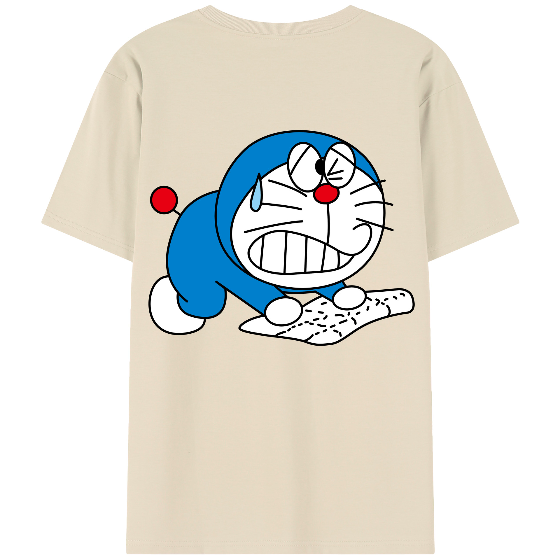 （画像用） ドラえもん Doraemon 綿100％半袖Tシャツ（背面プリント）