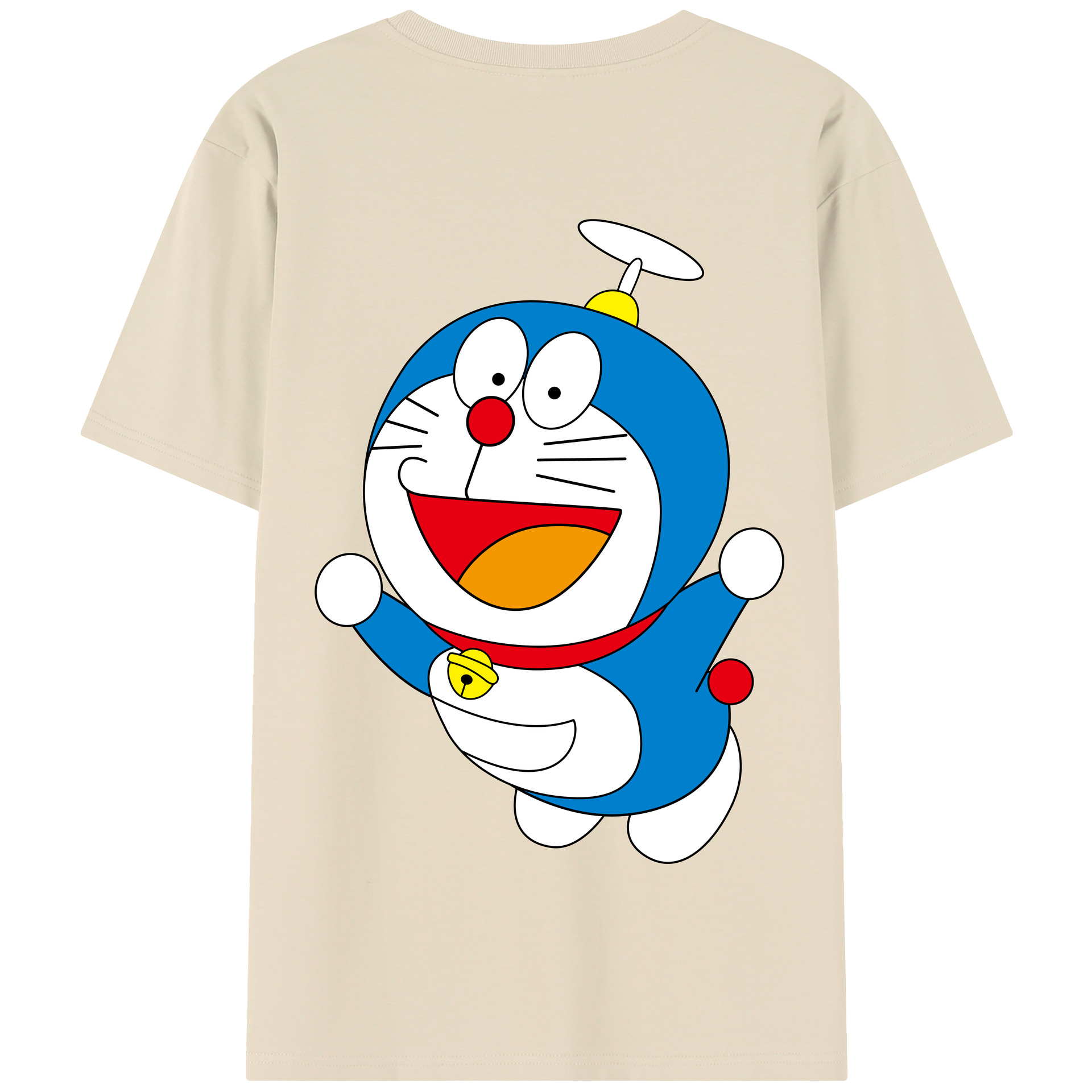 （画像用） ドラえもん Doraemon 綿100％半袖Tシャツ（背面プリント）